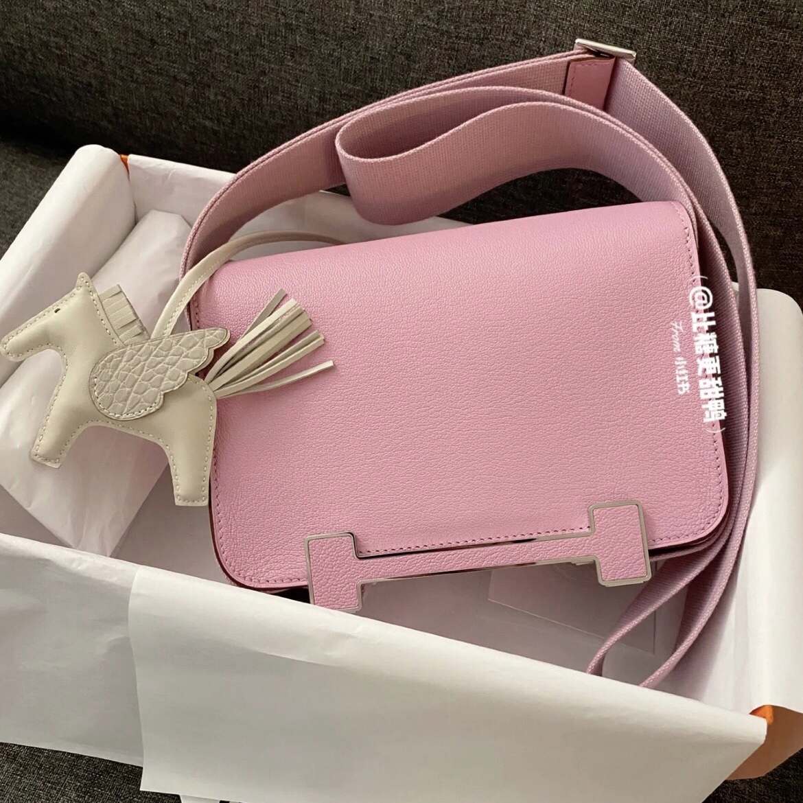 愛馬仕中國官方網站 木屐包價格 Hermès Geta bag Chevre Mysore X9 Mauve Sylvestre