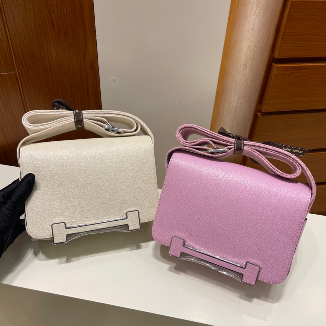 愛馬仕木屐包價格 Hermès Geta bag Chevre Mysore i2 Nata 奶油白 山羊皮