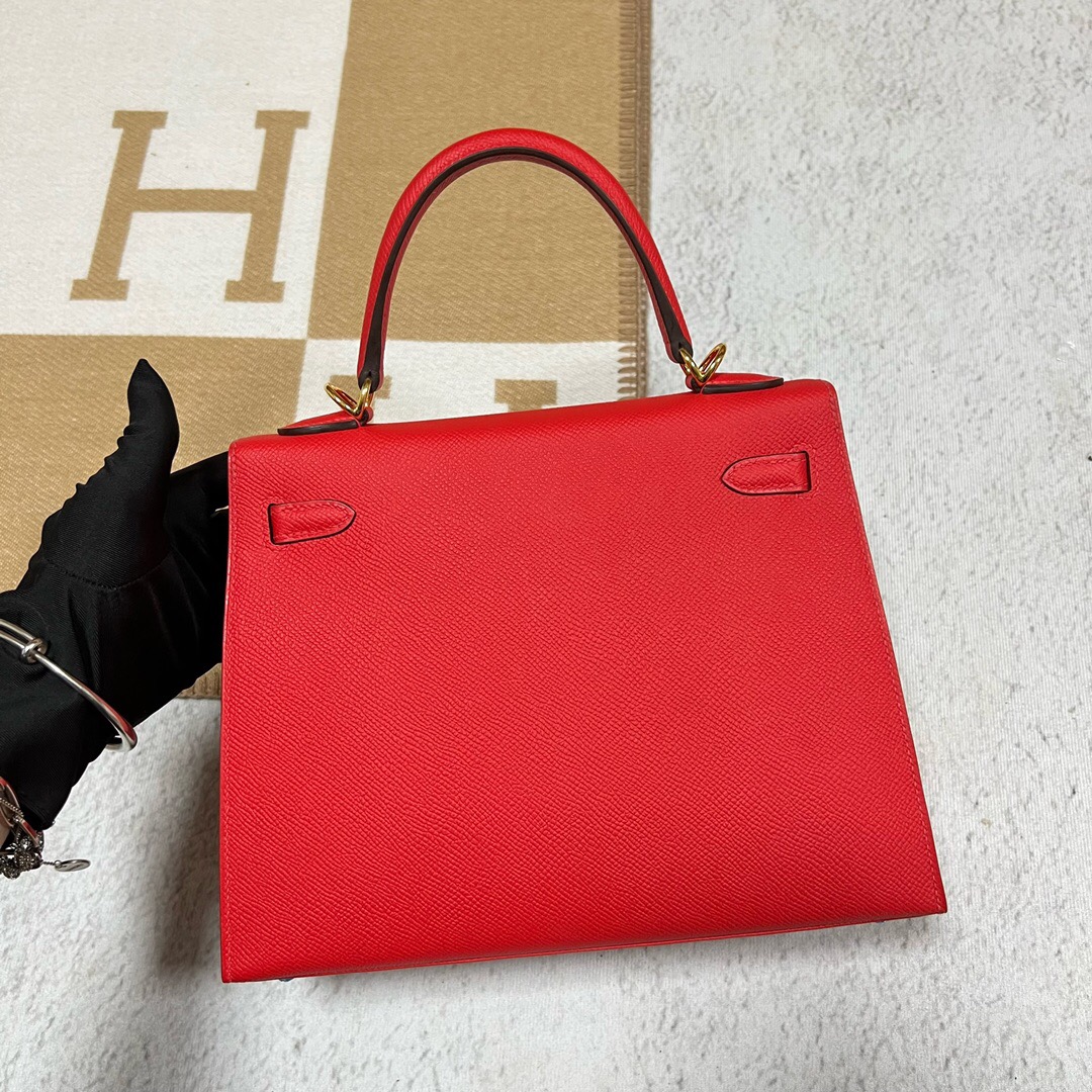 愛馬仕包包泰國價格 Hermès Kelly 25 Epsom S3 Rouge de coeur 心紅色 金扣