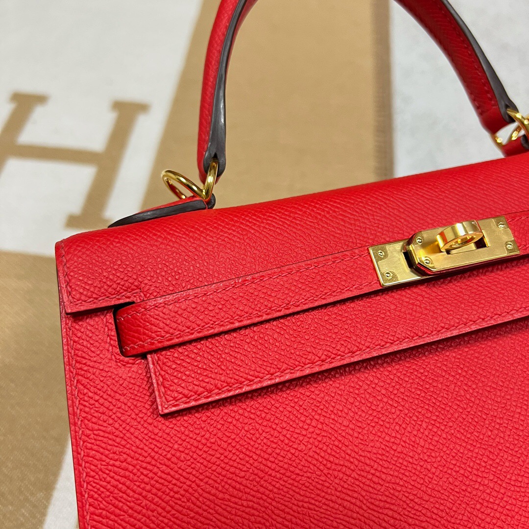 愛馬仕包包泰國價格 Hermès Kelly 25 Epsom S3 Rouge de coeur 心紅色 金扣