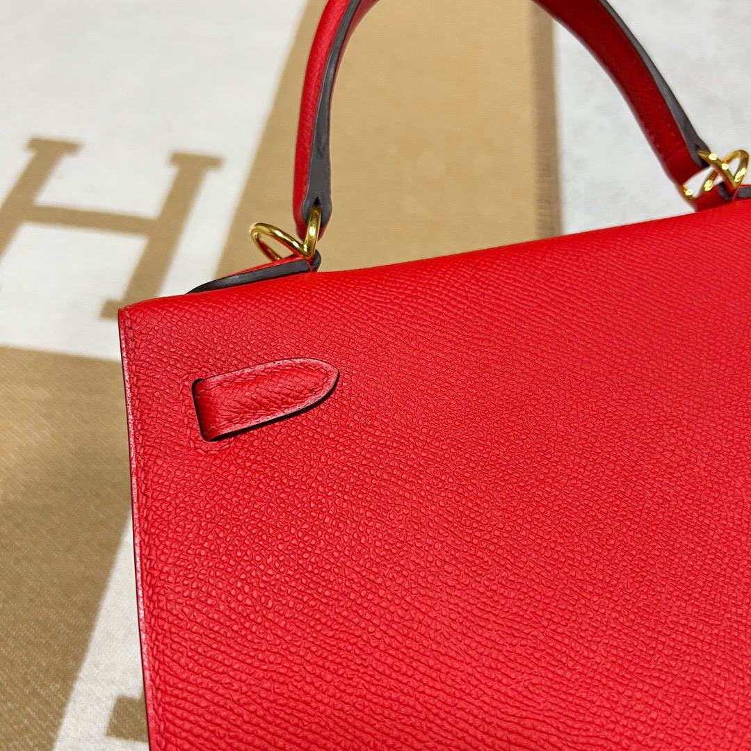 愛馬仕包包泰國價格 Hermès Kelly 25 Epsom S3 Rouge de coeur 心紅色 金扣