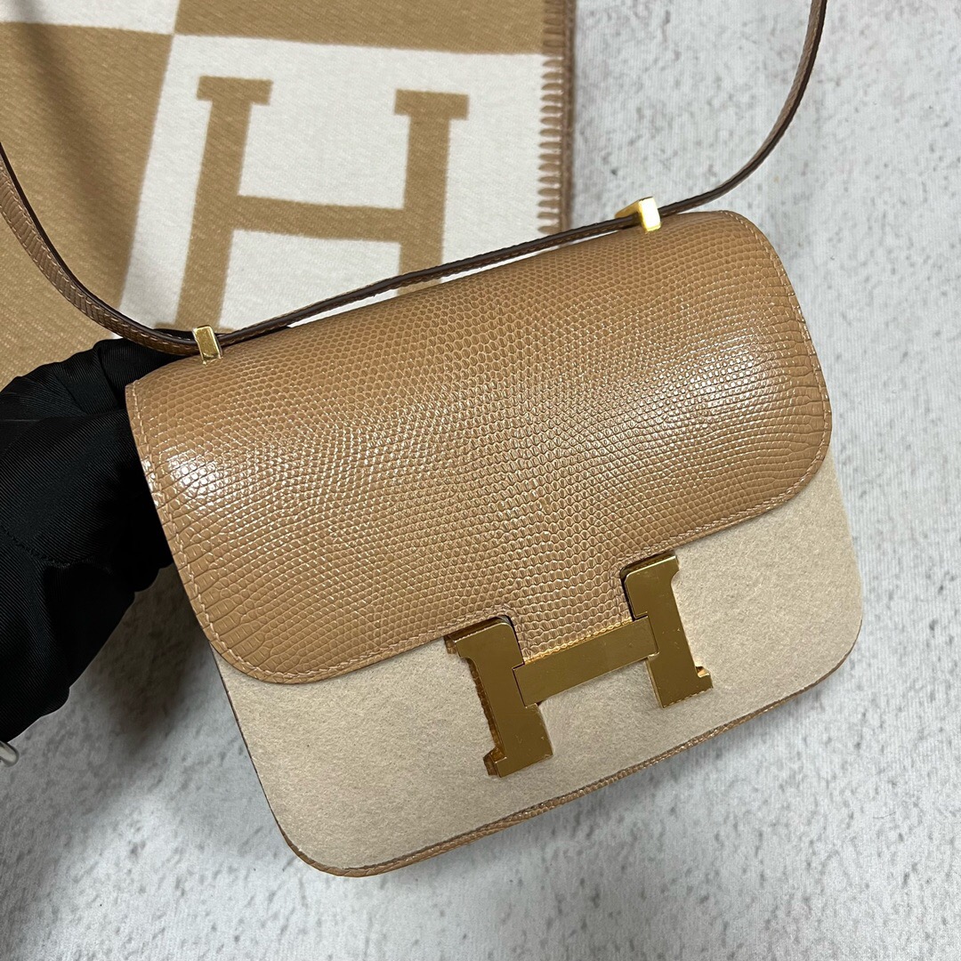 HERMES CONSTANCE 18CM EPSOM 0M CHAI GHW