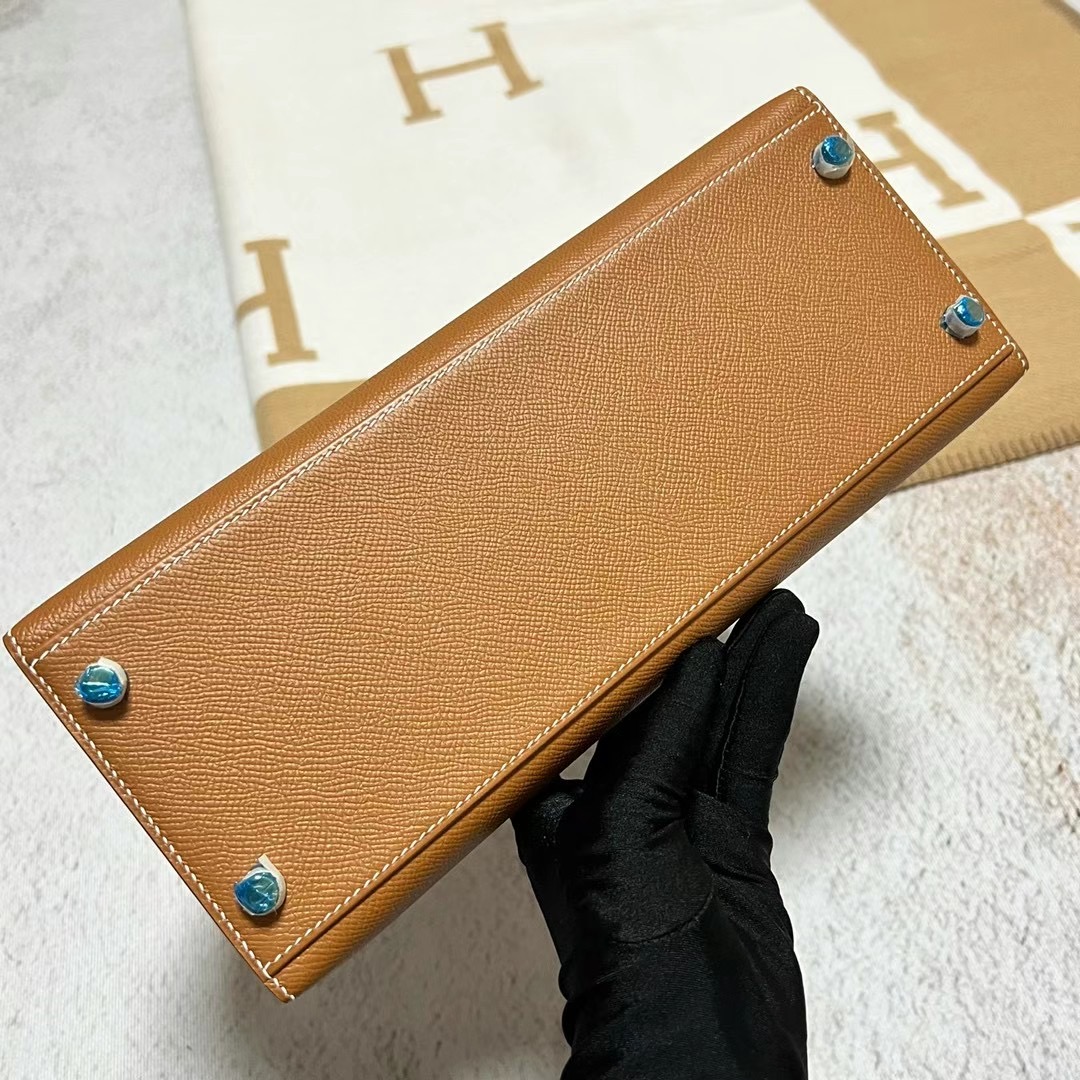 新加坡愛馬仕凱莉包多少錢 Hermes Kelly 25 Epsom Gold 金棕色 金扣