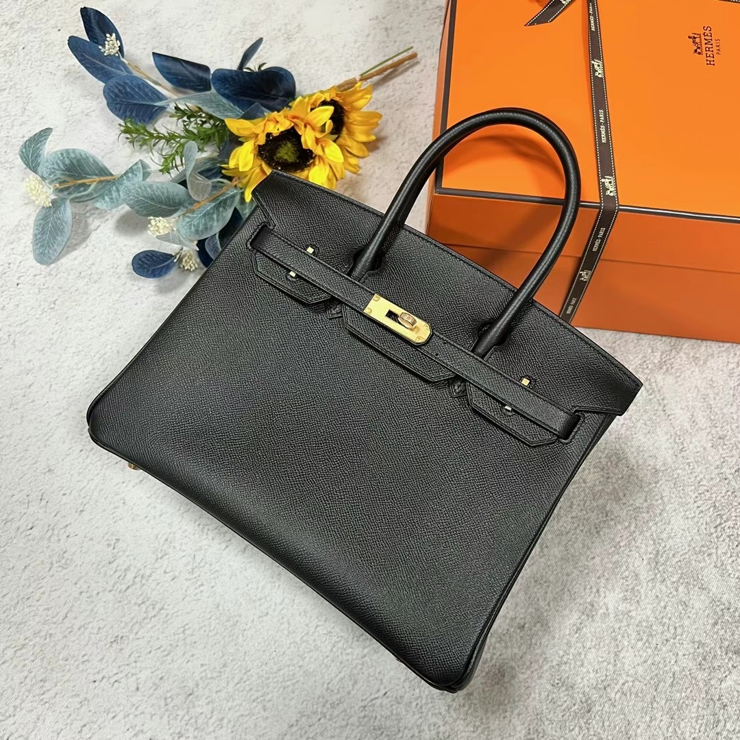 愛馬仕包包香港官網價格 Hermes Birkin 30 Epsom 89 Noir 黑色 金扣