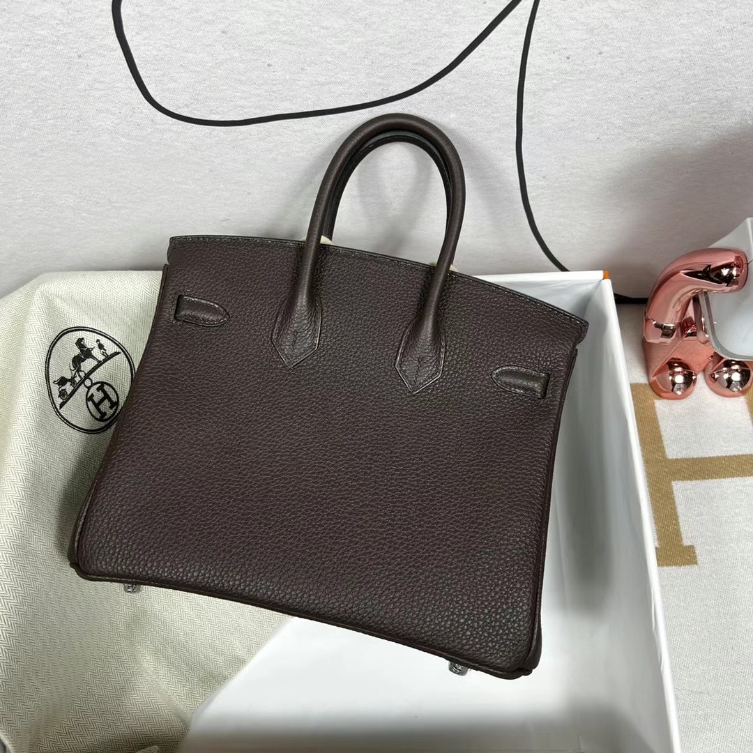 愛馬仕2023刻印 Hermes Birkin 25 Togo CK41 Havane 哈瓦那咖啡色 內拼 金棕色銀扣