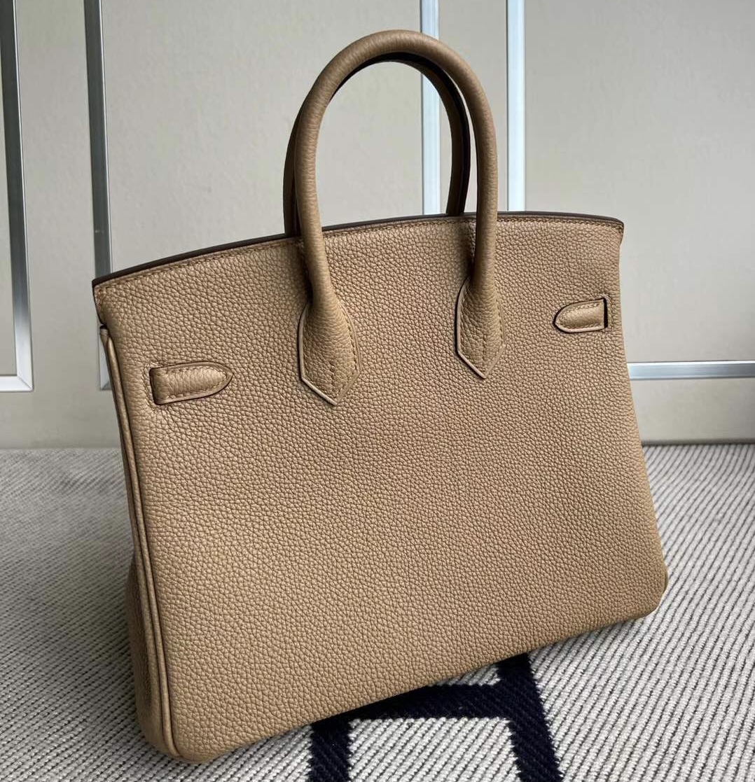 愛馬仕馬來西亞官方網站 Hermes Birkin 25 Togo 0M Chai 瑪薩拉茶色 銀扣