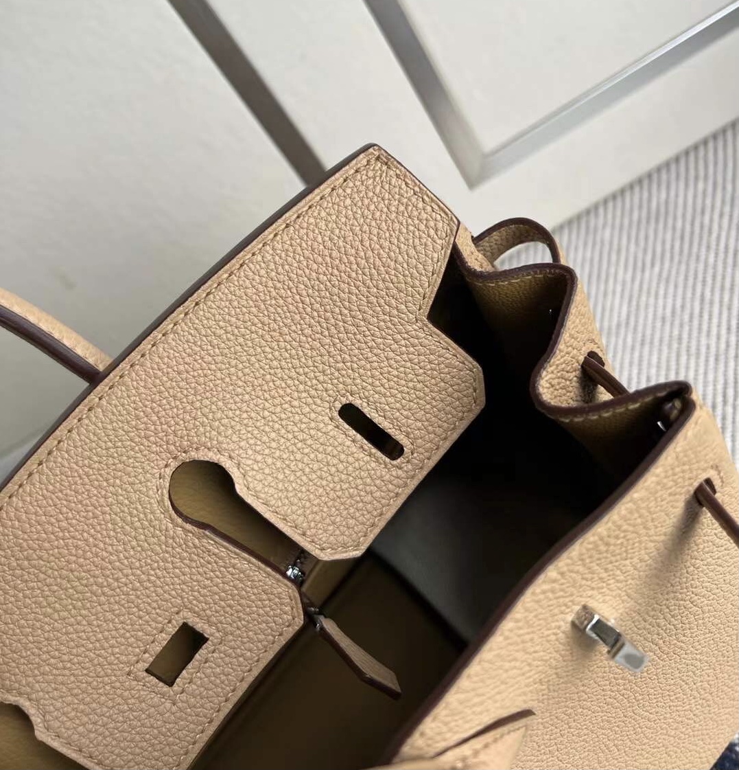 愛馬仕馬來西亞官方網站 Hermes Birkin 25 Togo 0M Chai 瑪薩拉茶色 銀扣