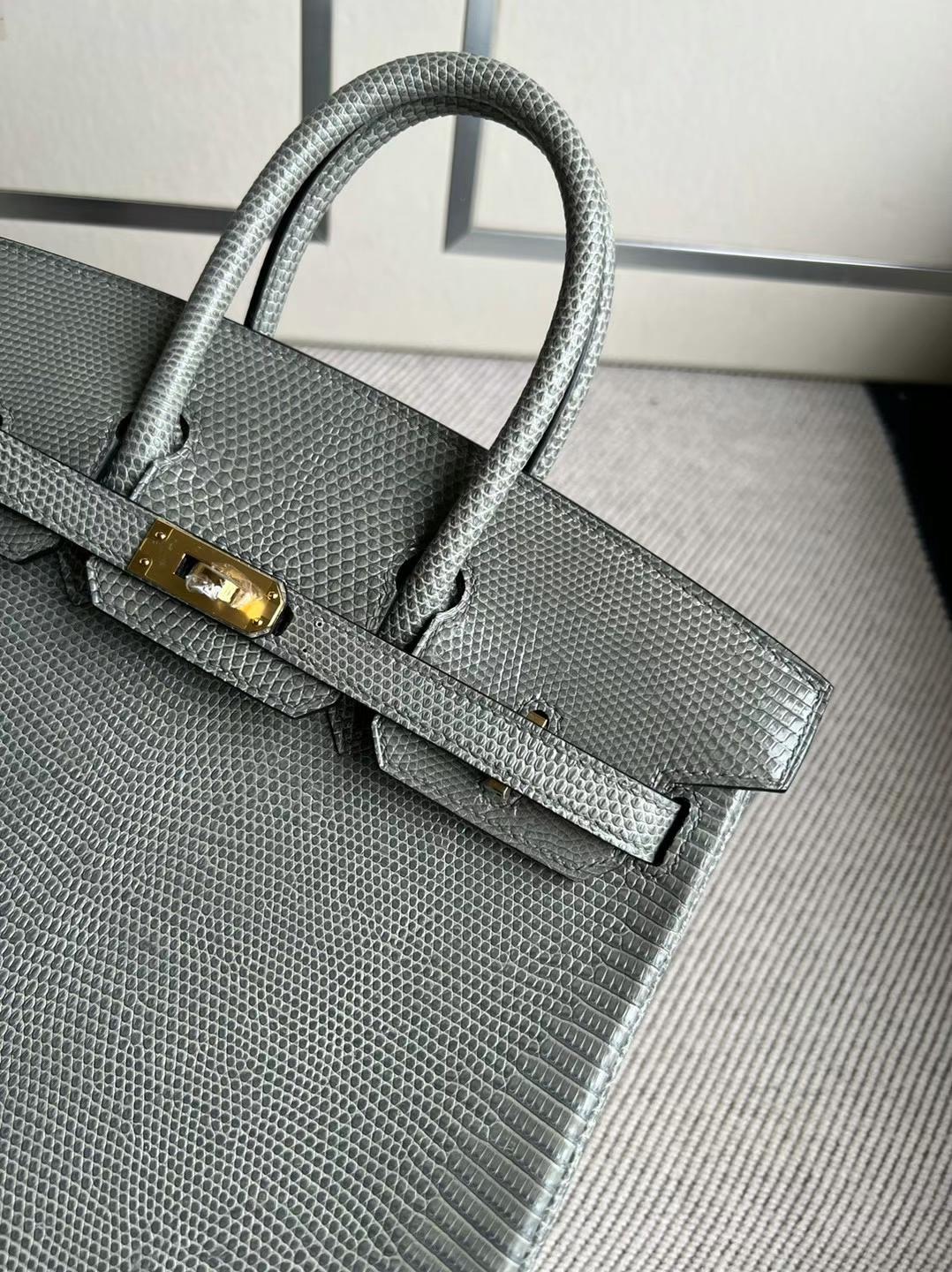 文萊 愛馬仕馬來西亞官方網站 Birkin 25 Lizard 進口蜥蜴皮 Gris Tourterelle 斑鳩灰金扣