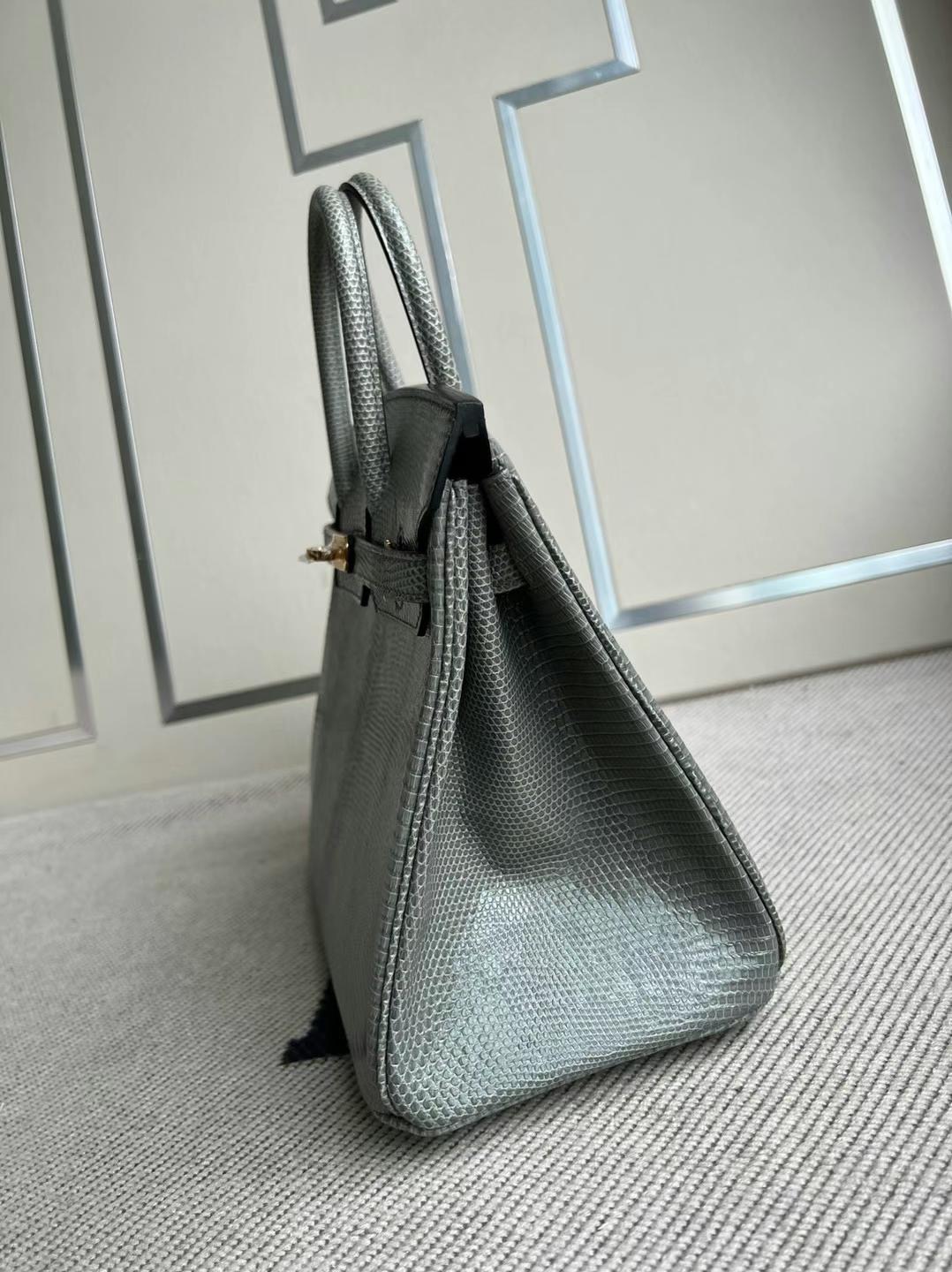 文萊 愛馬仕馬來西亞官方網站 Birkin 25 Lizard 進口蜥蜴皮 Gris Tourterelle 斑鳩灰金扣
