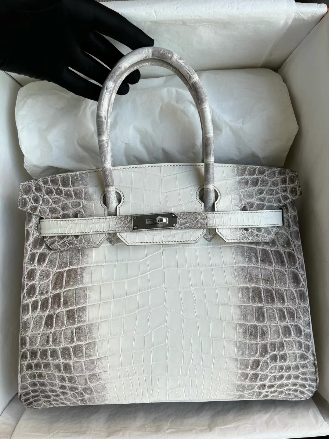 愛馬仕鉑金包喜馬拉雅鱷魚皮  Hermes Birkin 30 Himalayan