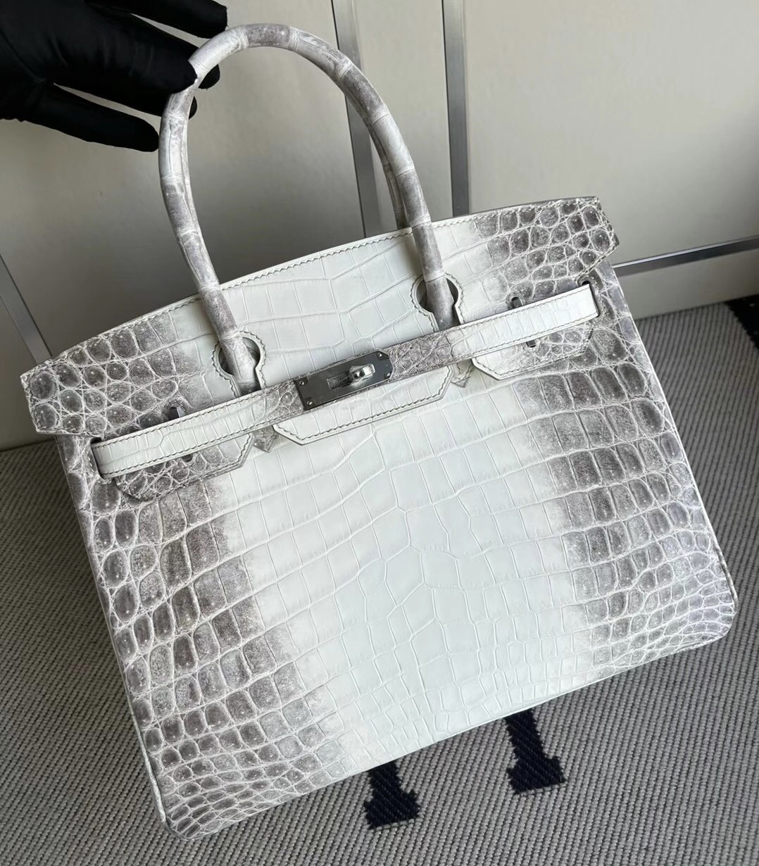 愛馬仕鉑金包喜馬拉雅鱷魚皮  Hermes Birkin 30 Himalayan