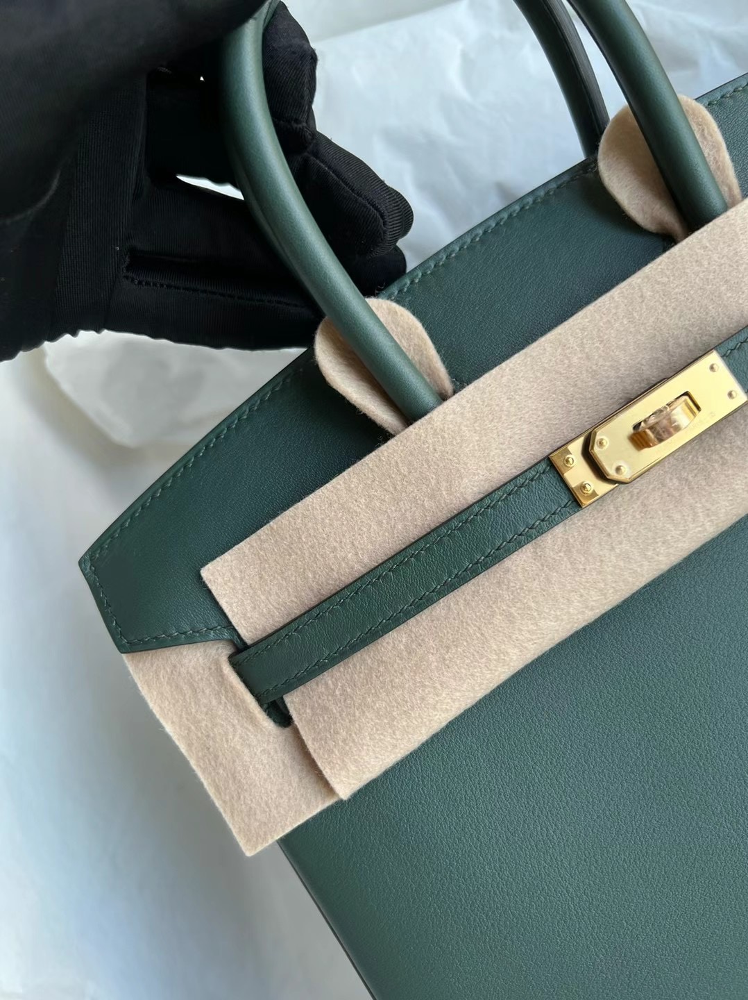 新加坡愛馬仕官網 Hermes Price and pictures Birkin 25 Swift Vert Cypress 松柏綠金扣