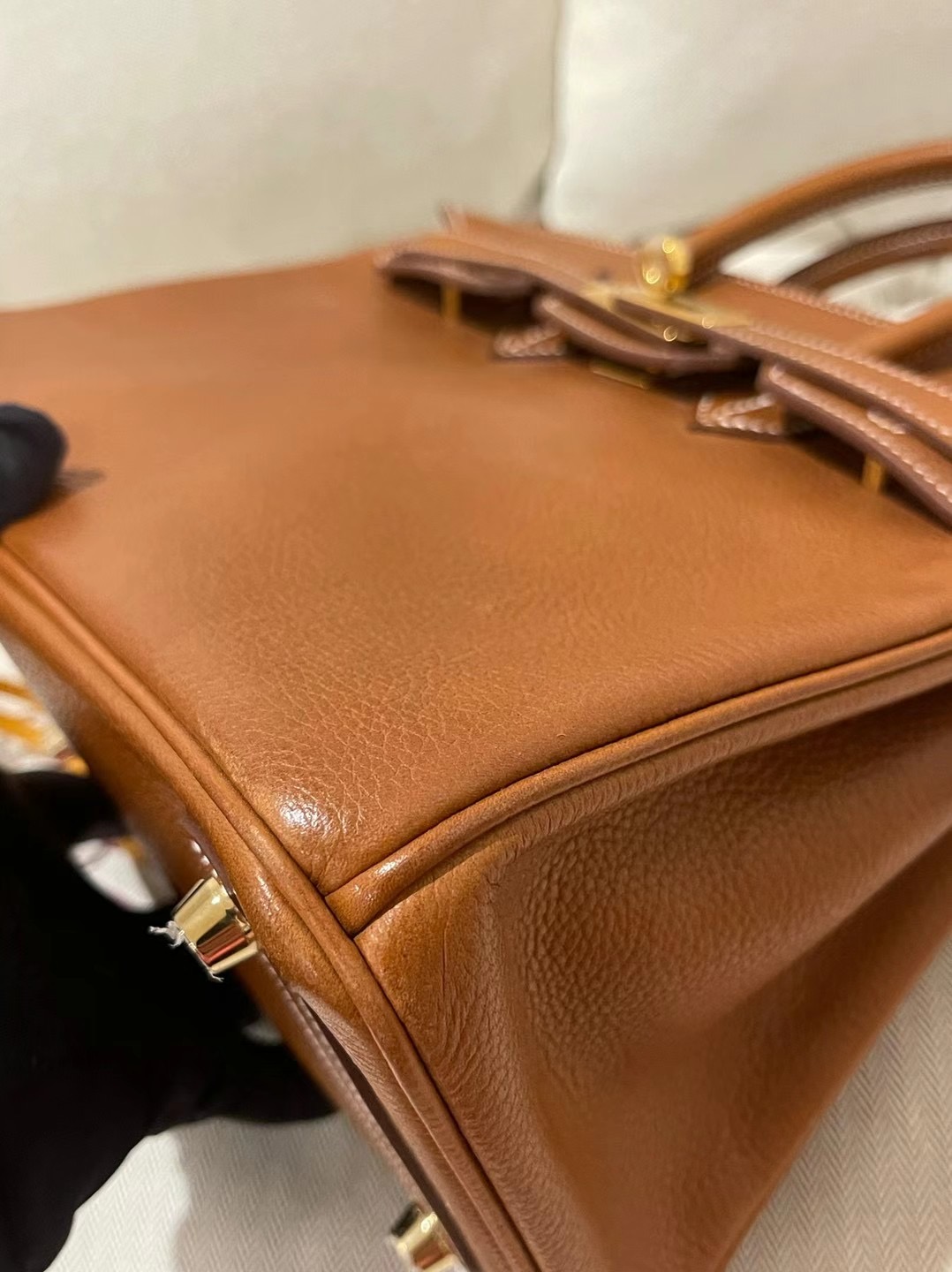 愛馬仕鉑金包價格官網 Hermes Birkin 25 Barenia Foubourg 福寶 馬鞍皮 金扣