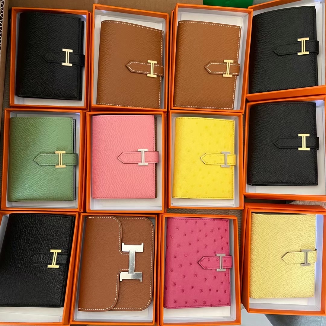 愛馬仕錢包圖片及價格 Hermes Bearn compact wallet Bearn 短錢包鴕鳥皮