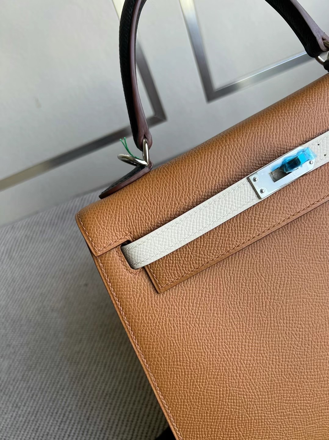 愛馬仕 Hermes Kelly 25 HSS三拼色 Epsom Gold /Craie/Noir黑色銀扣