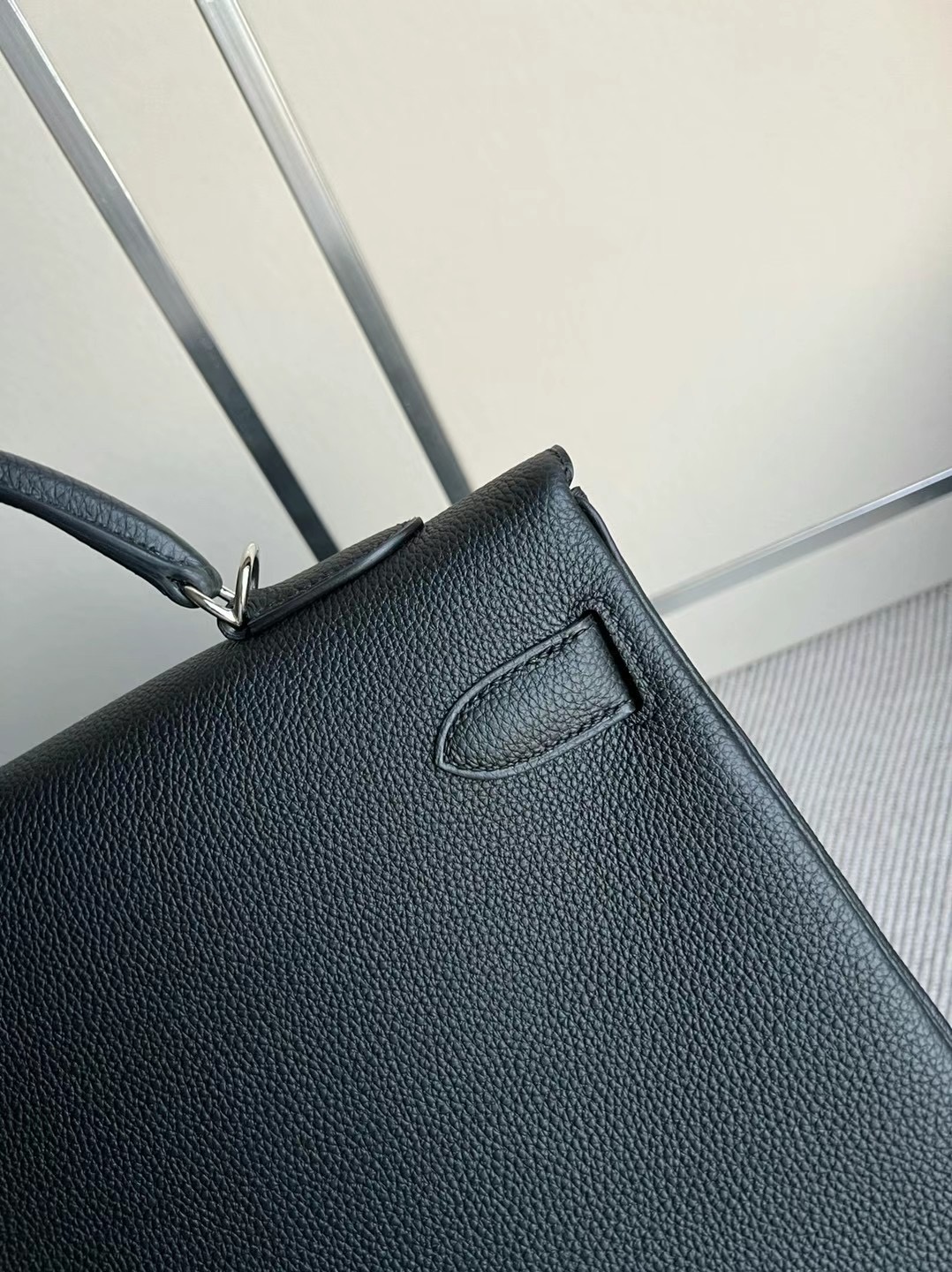 Hermes Kelly 40cm Togo 89 Noir 黑色 銀扣 全手工蜜蠟線縫製