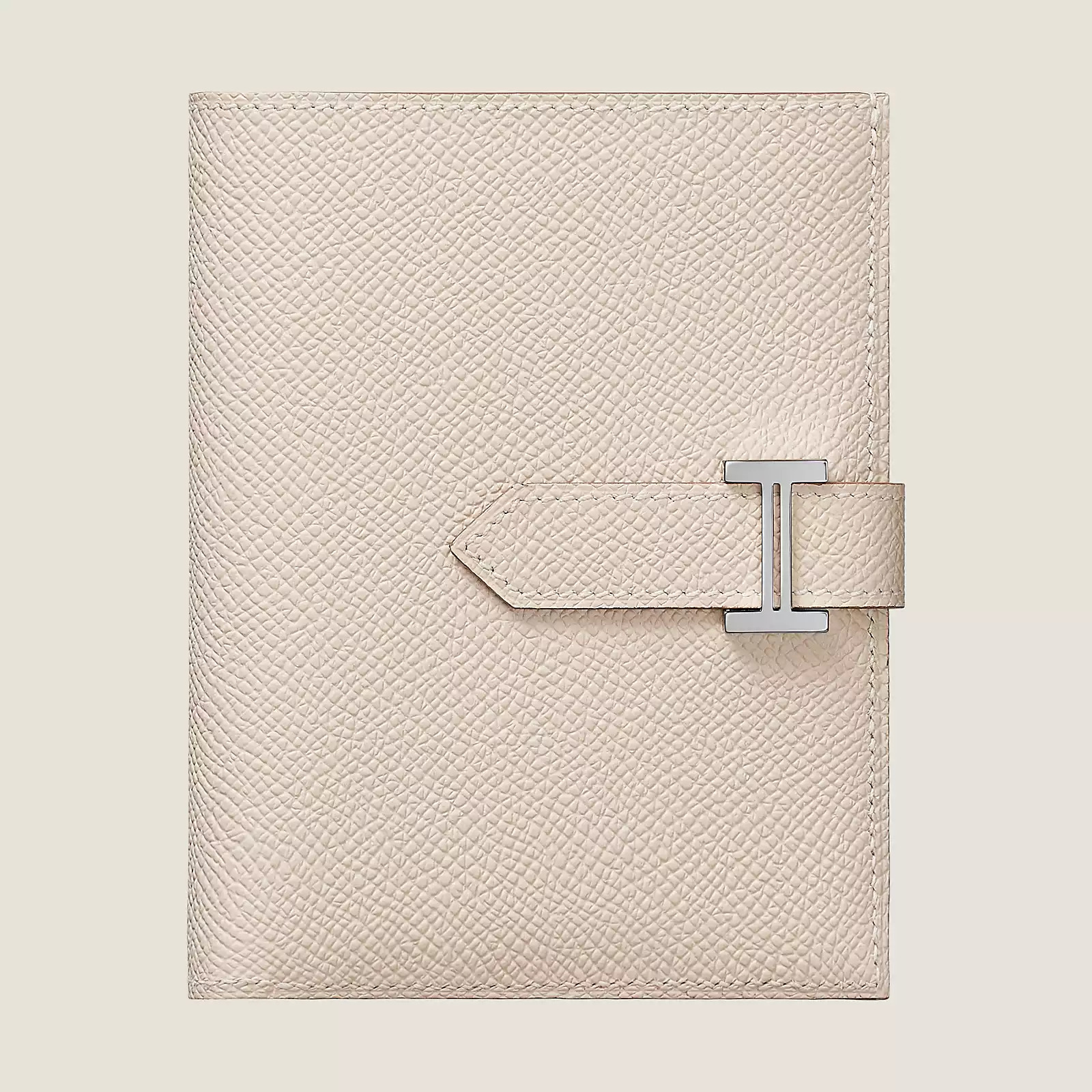 愛馬仕 Hermes Bearn Short Wallet Epsom 小牛皮 短錢包 CK10粉筆白