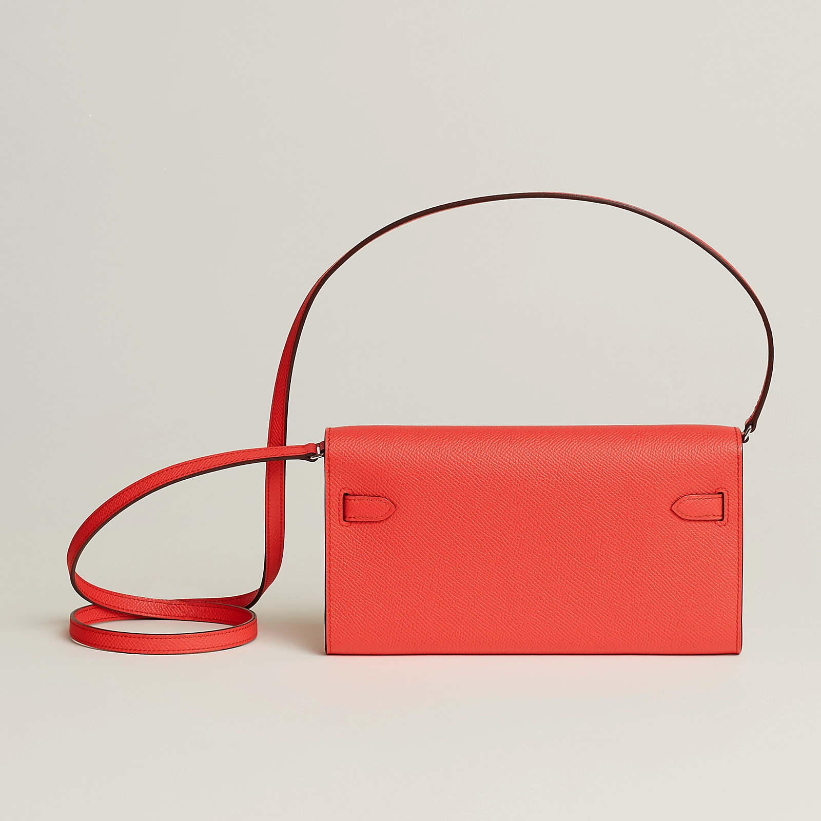 Hermes Kelly Classique To Go 爱马仕Epsom小牛皮長錢包 原野橙