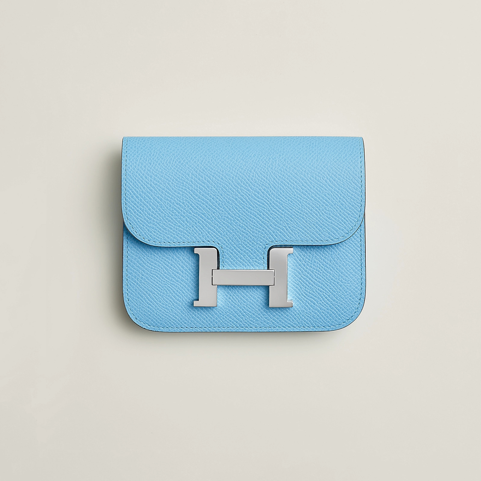 Hermes Constance Slim wallet Epsom 愛馬仕 CK7N 天藍色 Celeste 錢包