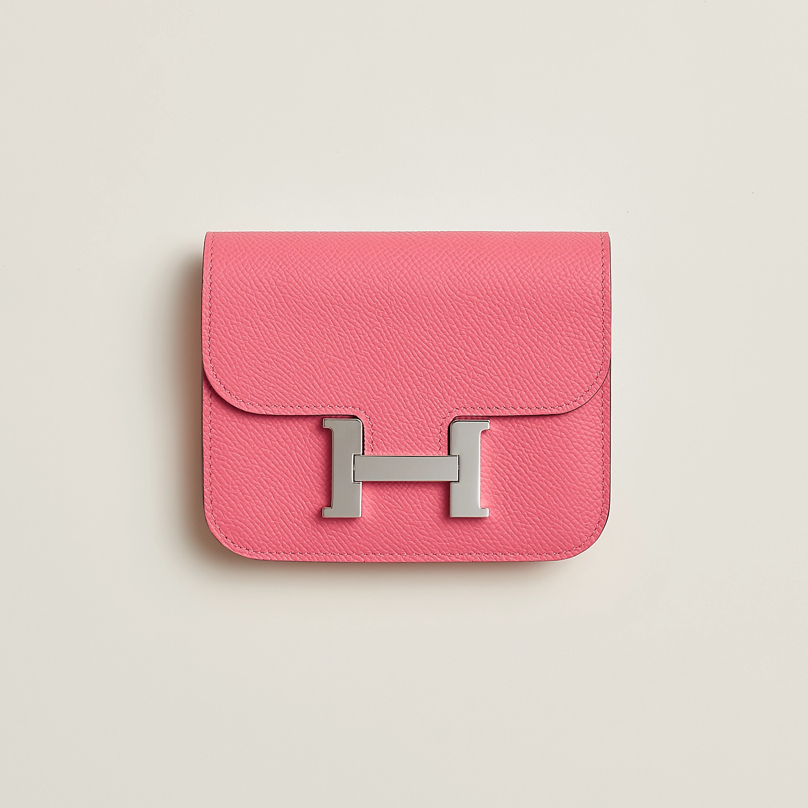 Hermes Constance Slim wallet Epsom 愛馬仕 8W Rose Azalee 新唇膏粉