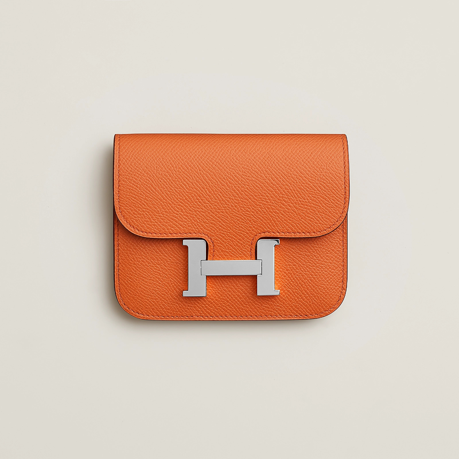 Hermes Constance Slim wallet Epsom 愛馬仕 93 Orange 橙色錢包