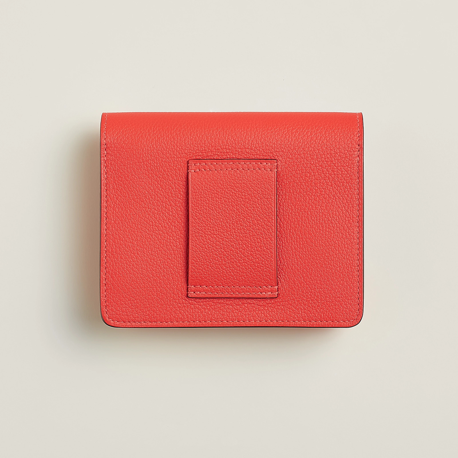愛馬仕 Hermes Roulis Slim wallet Evercolor 錢包 原野橙 / 桑給巴爾藍