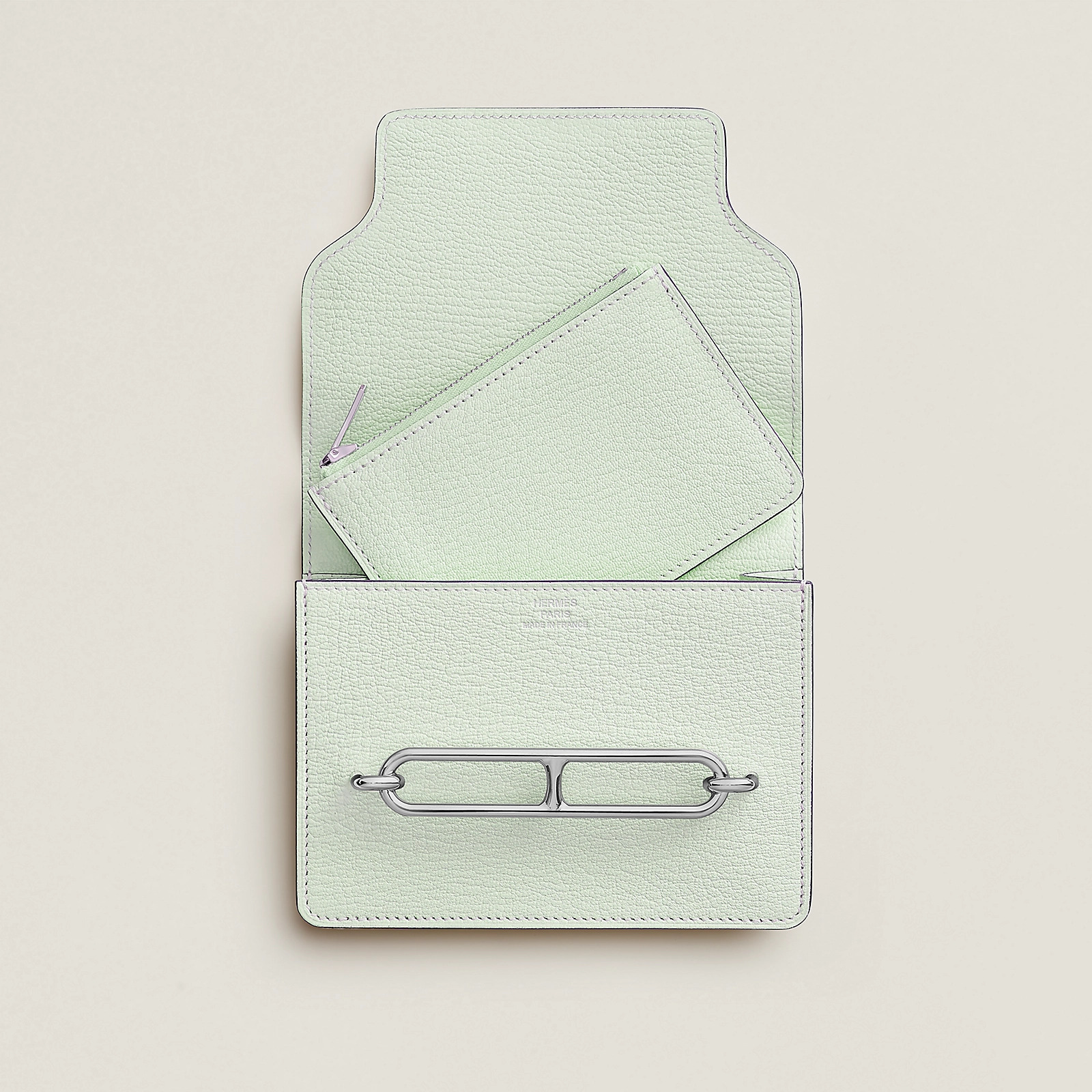 Hermes Roulis Slim wallet Mysore山羊皮 錢包 CK0S Vert Fizz 氣泡綠