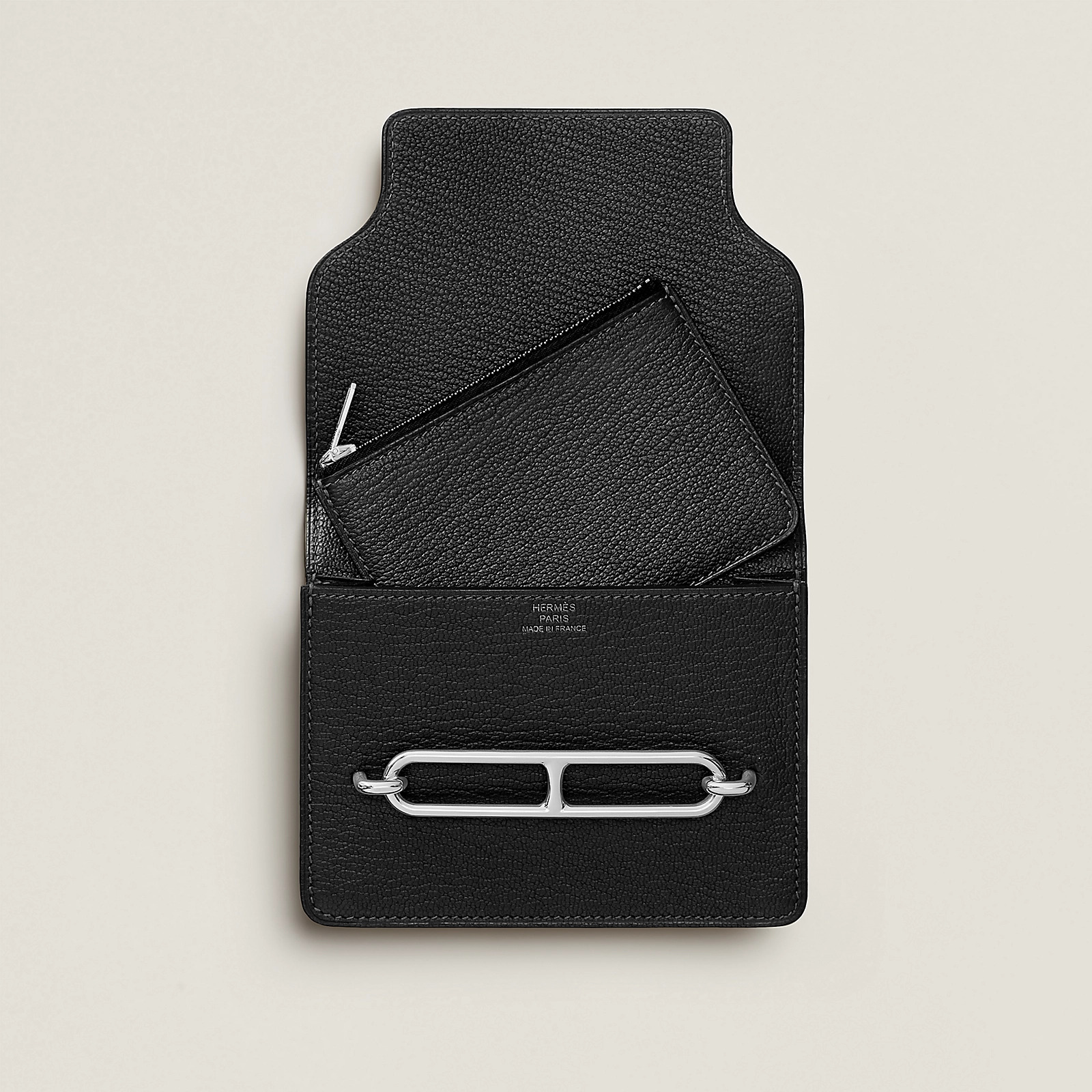愛馬仕 Hermes Roulis Slim wallet Mysore山羊皮錢包 黑色