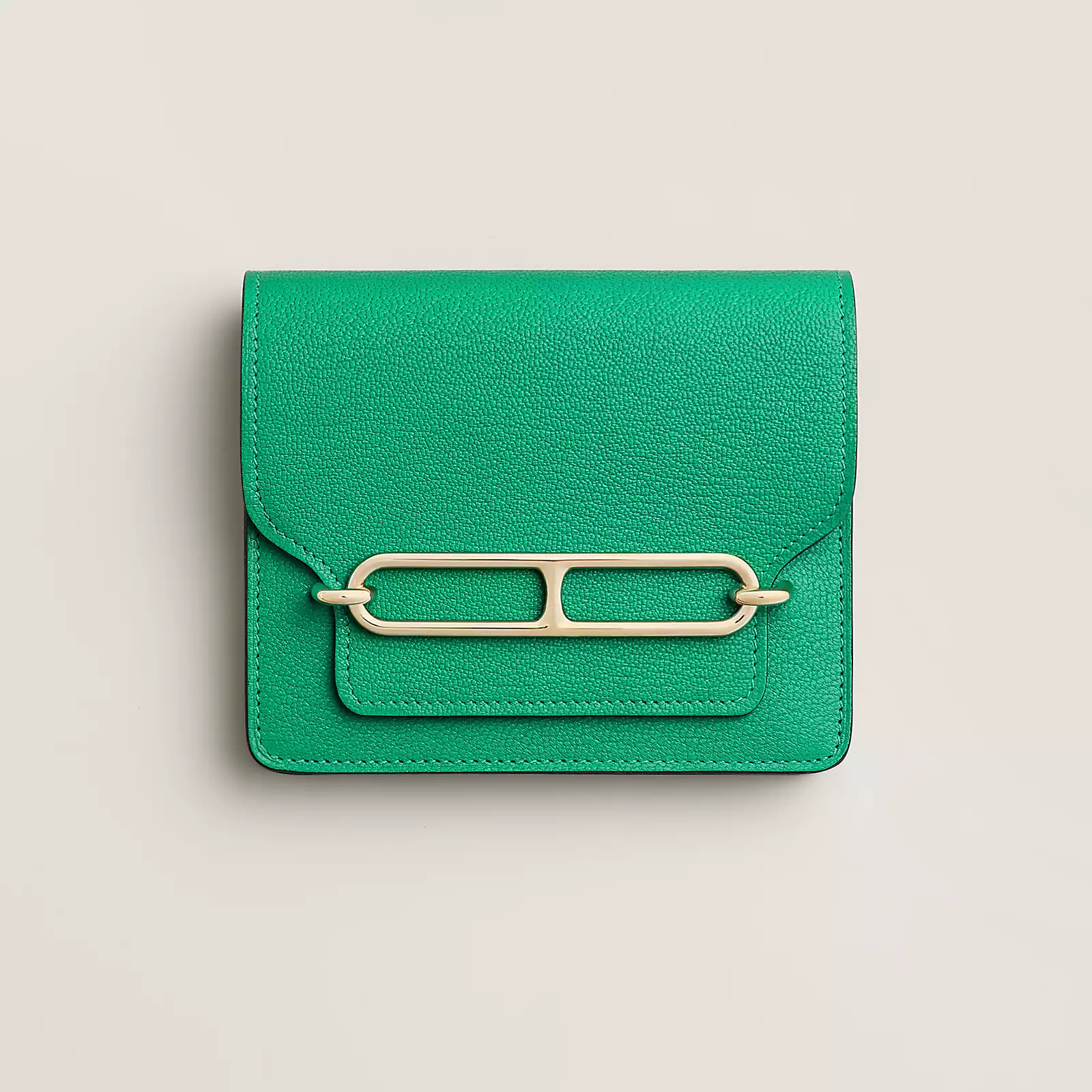 愛馬仕 Hermes Roulis Slim wallet Mysore山羊皮錢包 薄荷綠