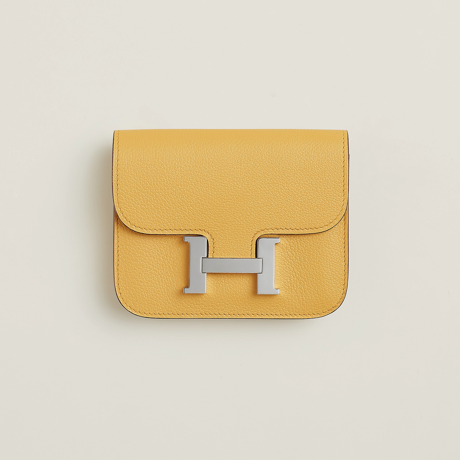Hermes Constance Slim wallet Evercolor 錢包 陽光金色 / 牛仔藍