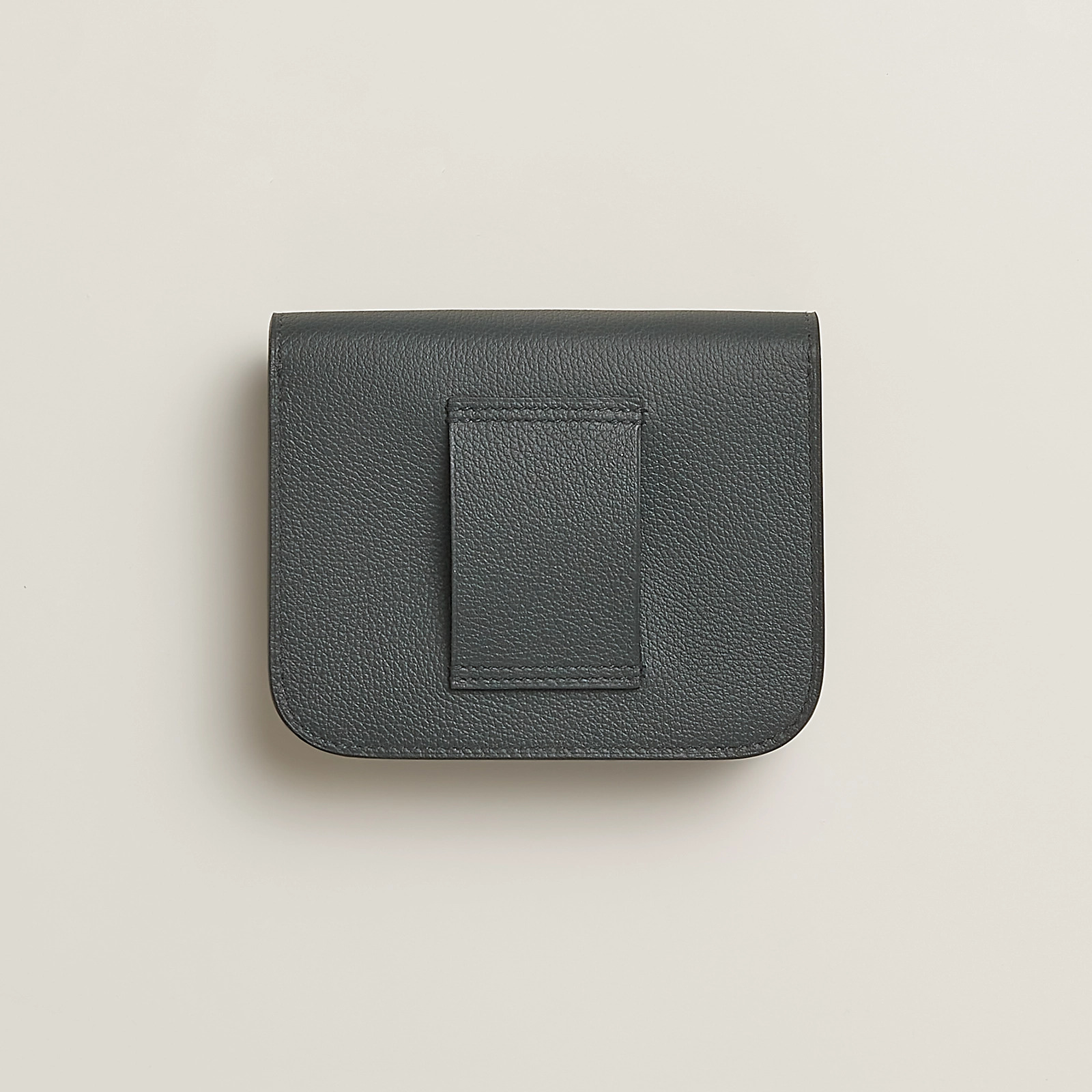 Hermes Constance Slim wallet Evercolor 錢包 霧灰色 / 馬爾法米色