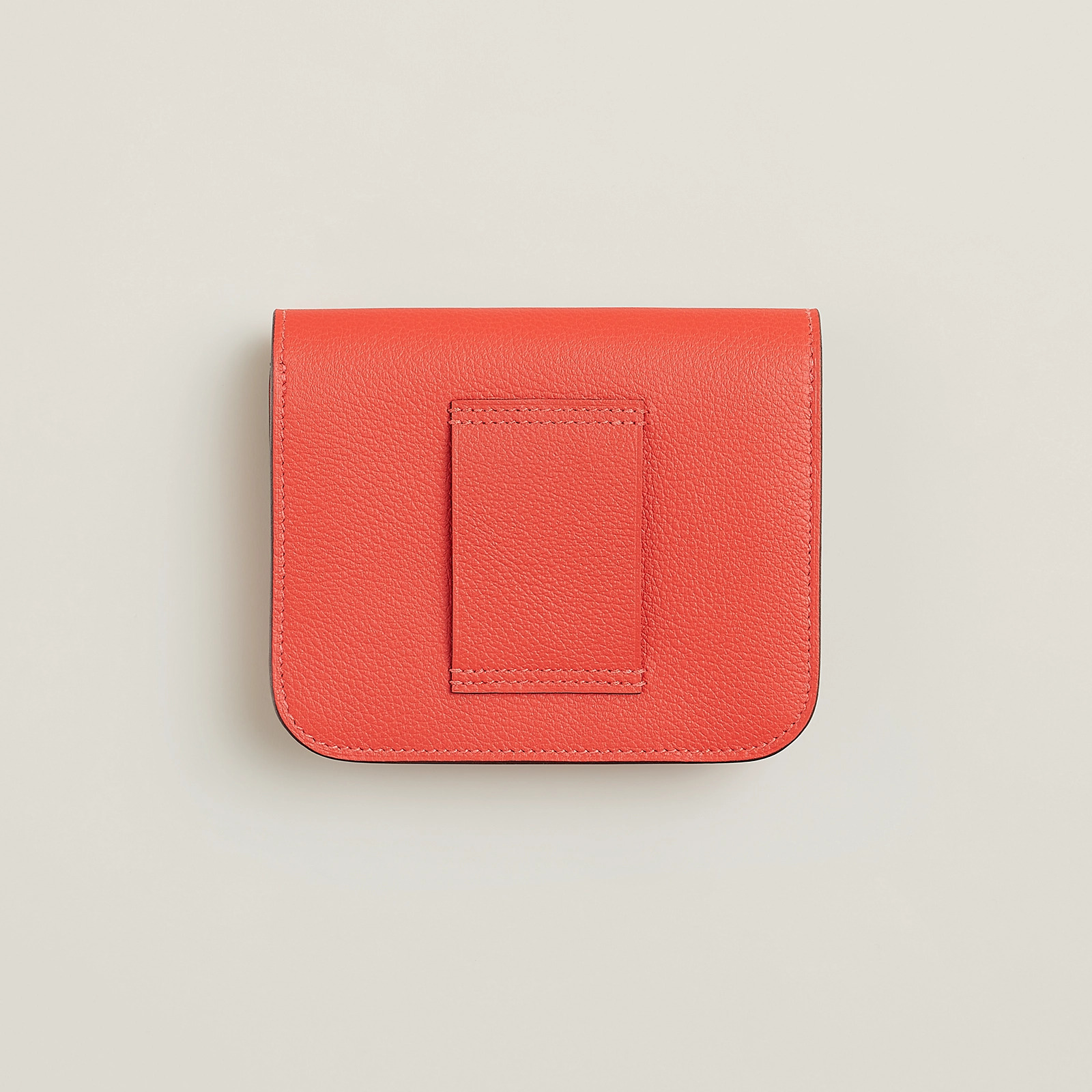 Hermes Constance Slim wallet Evercolor 錢包 原野橙 / 桑給巴爾藍