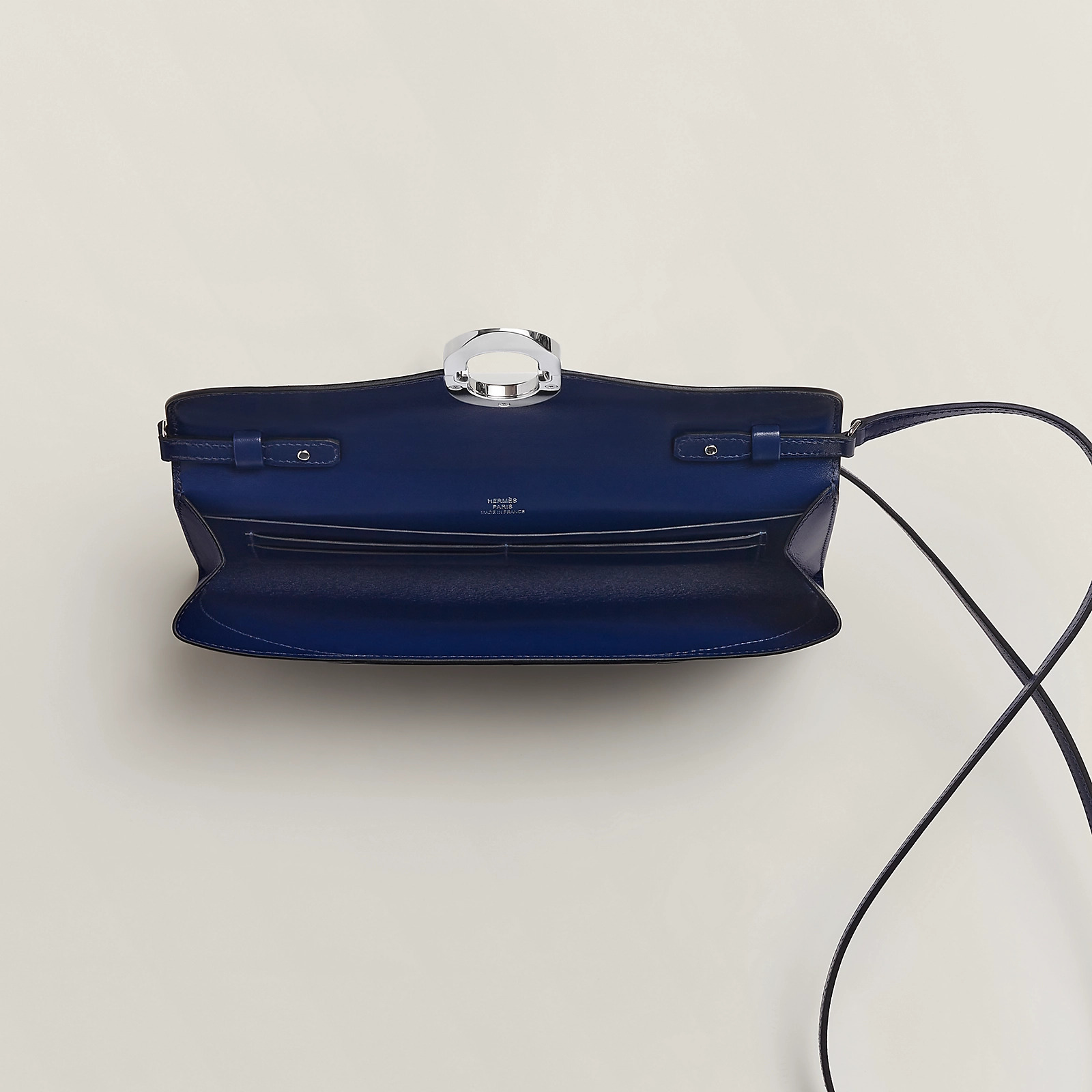 愛馬仕 Hermes Chaine d'Ancre To Go 小牛皮錢包 CK73 寶石藍