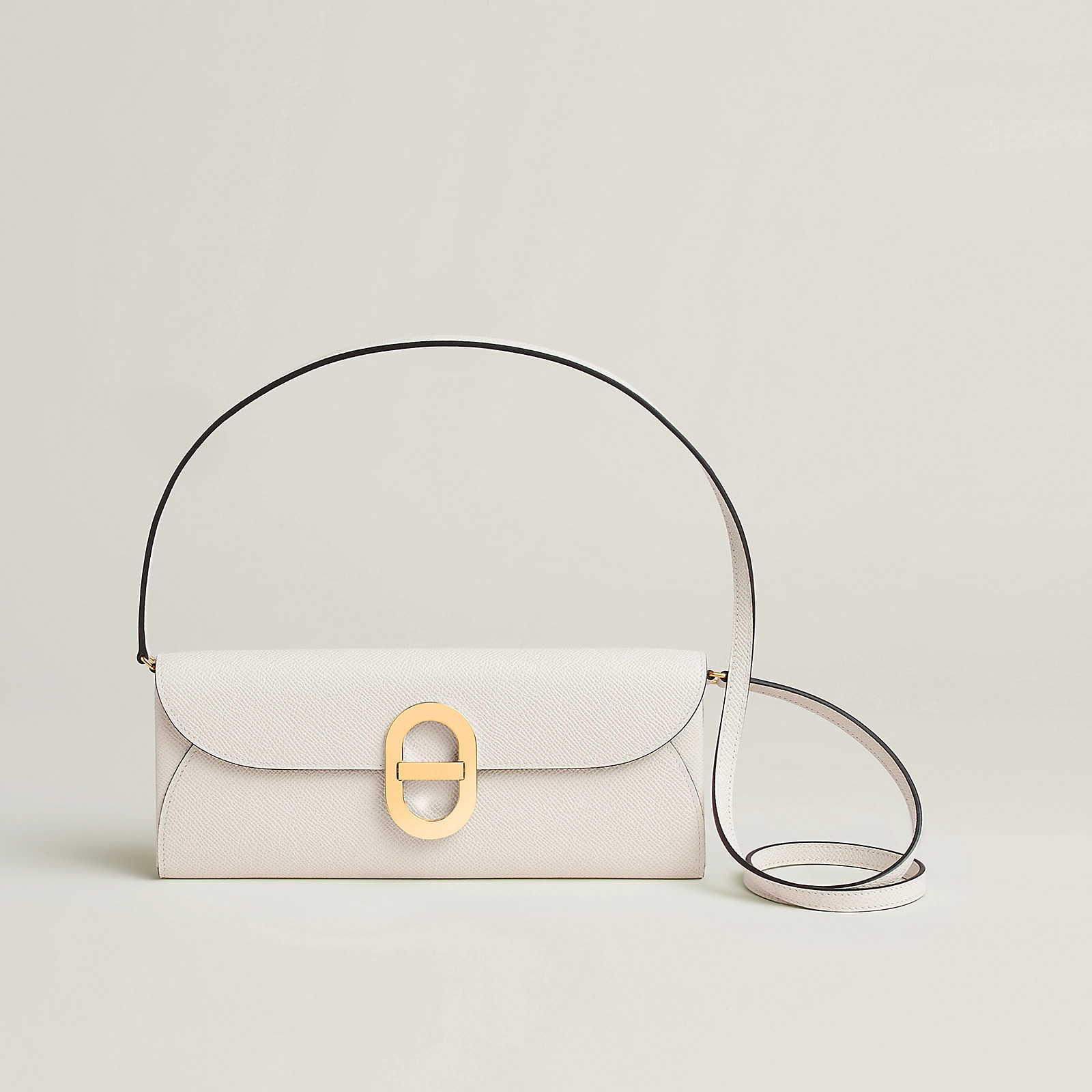 愛馬仕 Hermes Chaine d'Ancre To Go Wallet 豬鼻子 錢包 CCM4 淺灰色