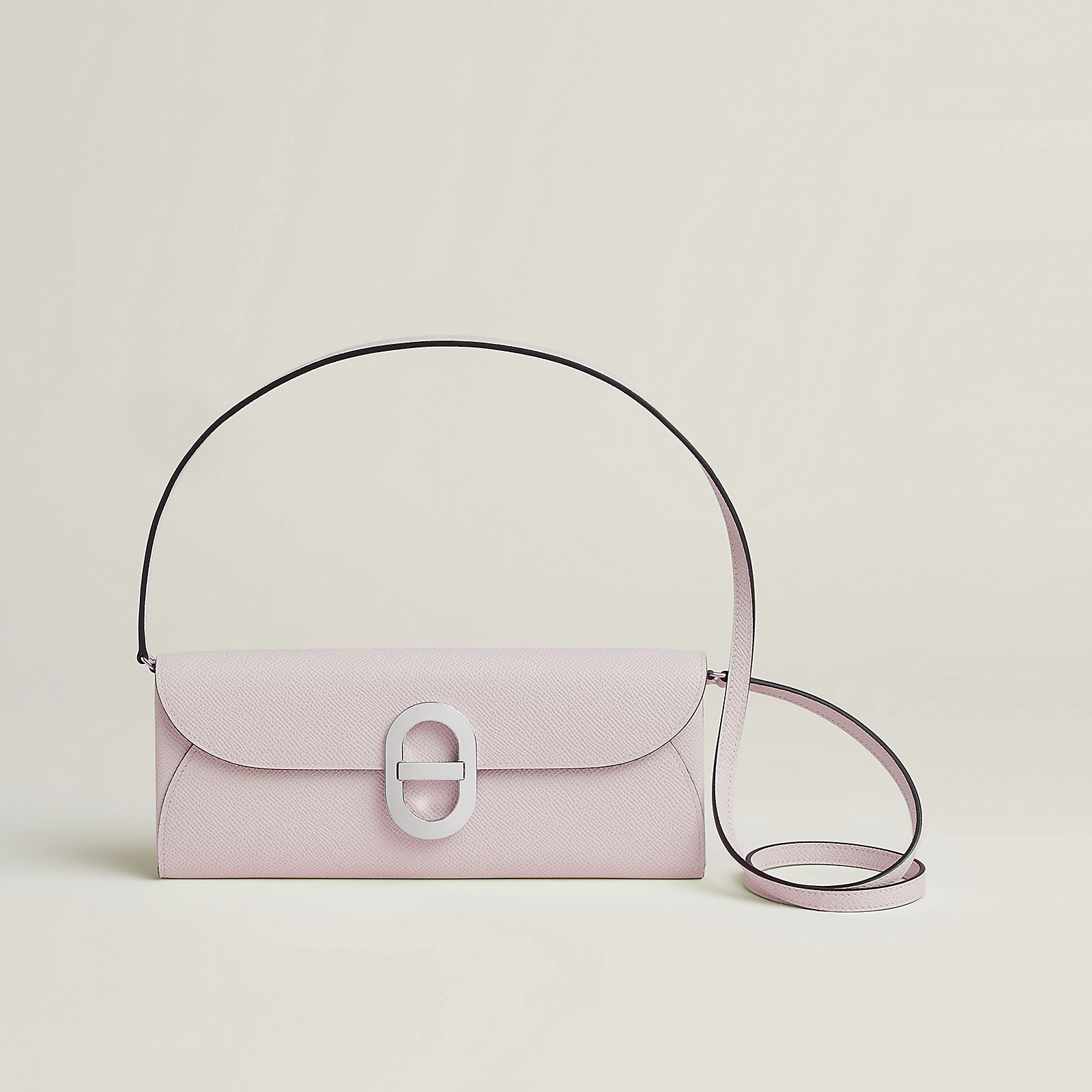 Hermes Chaine d'Ancre To Go Wallet 豬鼻子 錢包 CK09 淡紫色 銀扣