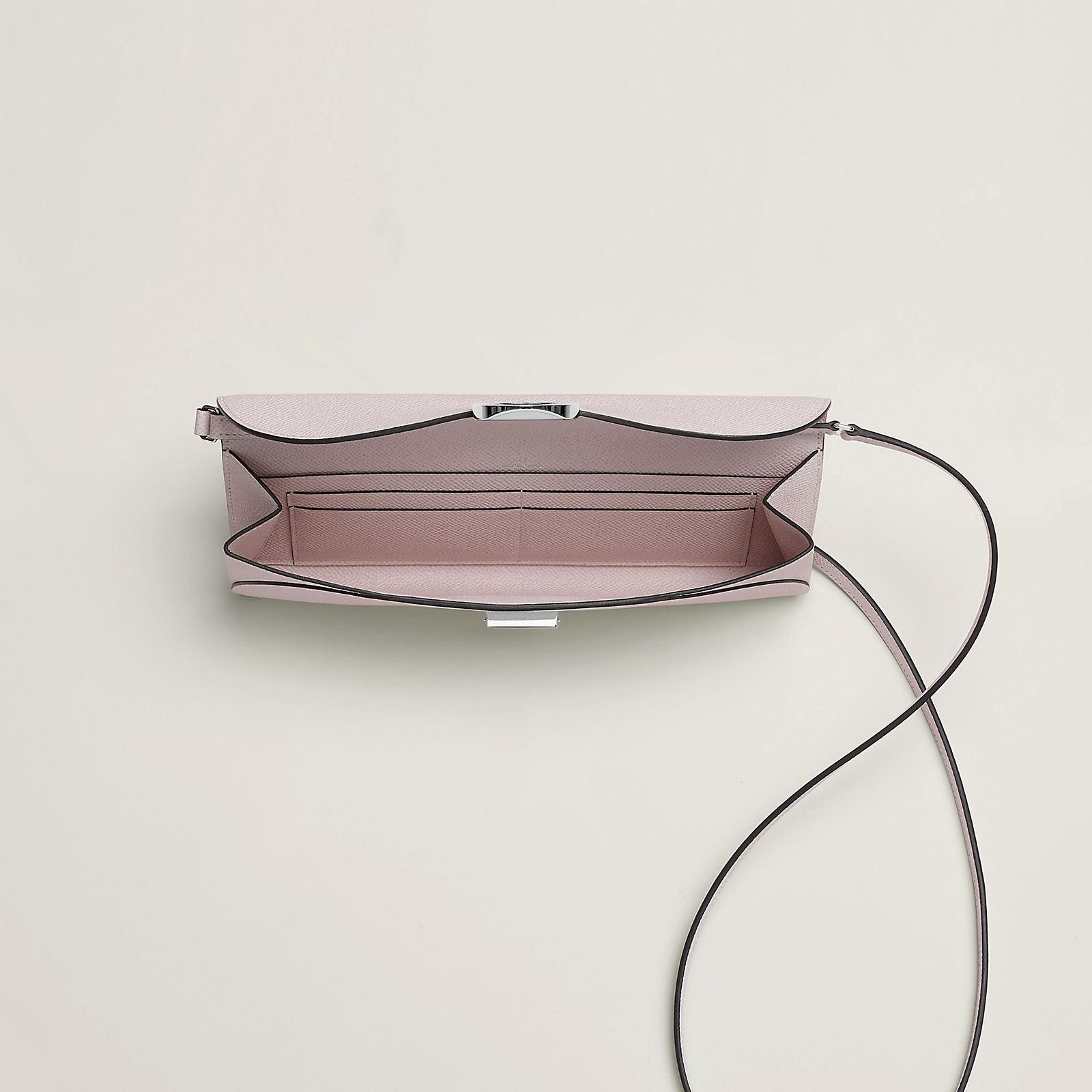 Hermes Chaine d'Ancre To Go Wallet 豬鼻子 錢包 CK09 淡紫色 銀扣