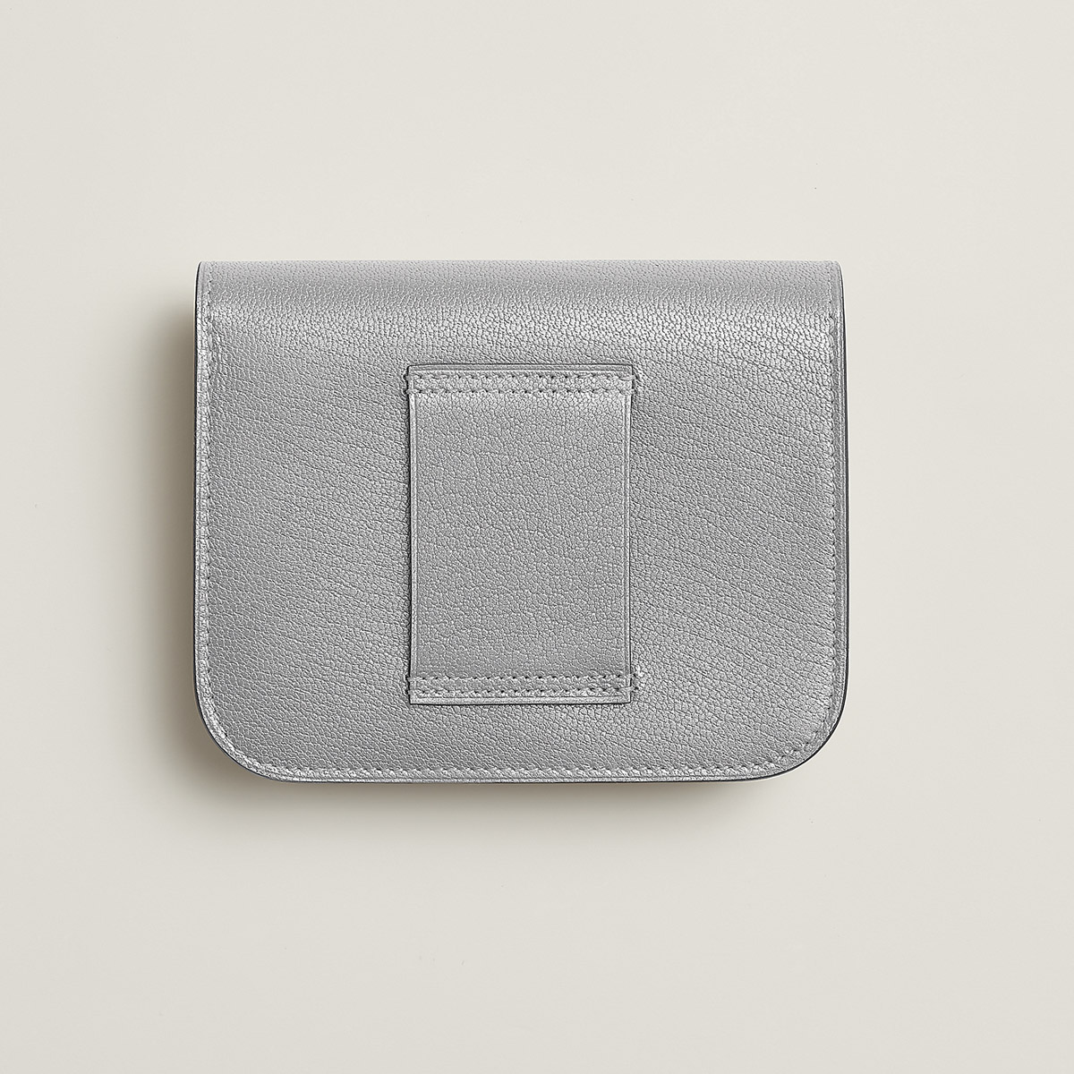 愛馬仕 Hermes Constance Slim 錢包 CK05 Argent 銀色 Chamkilight 山羊皮