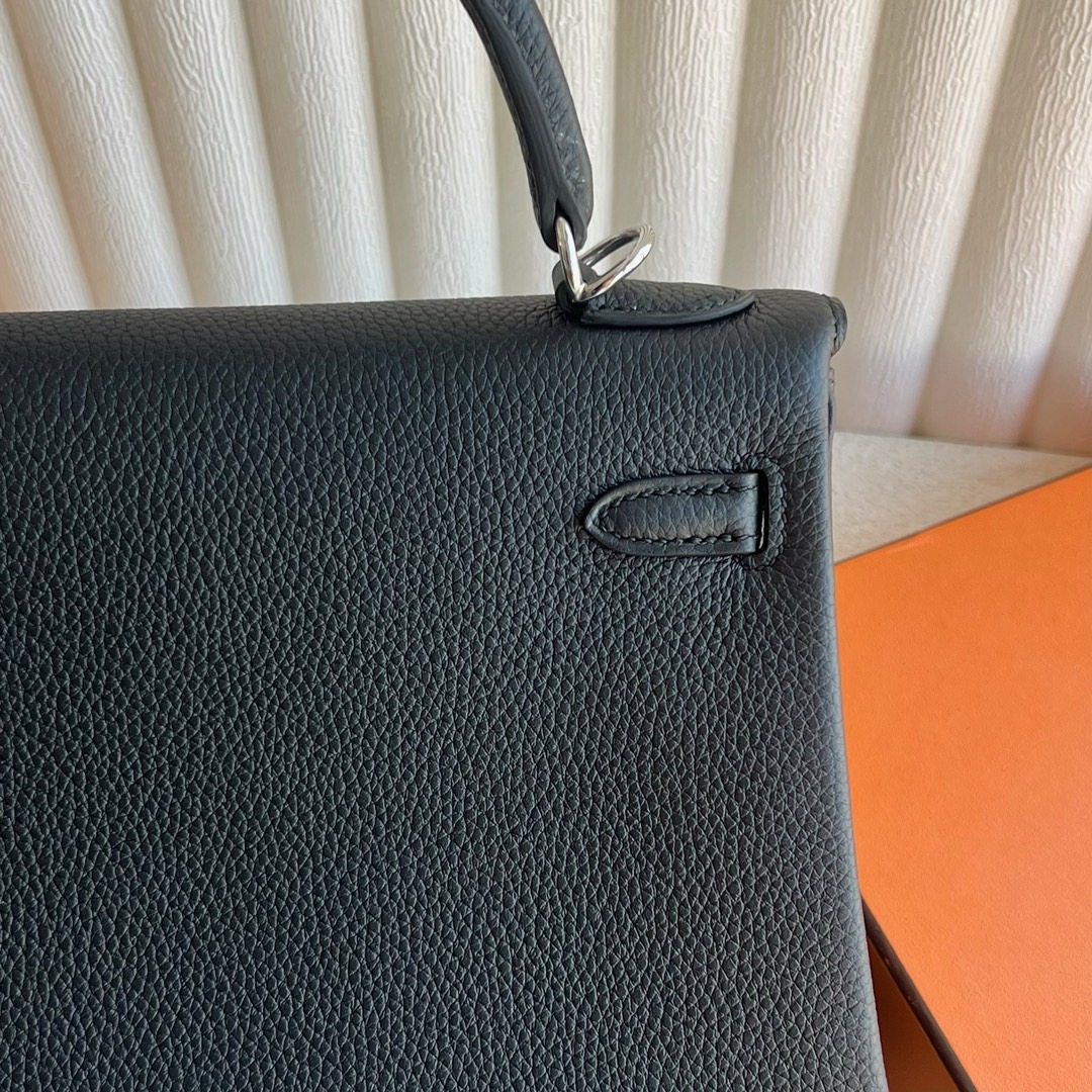 愛馬仕凱莉包泰國價格Hermès Kelly 25cm Togo 顏色CK89 Nior黑色銀色五金