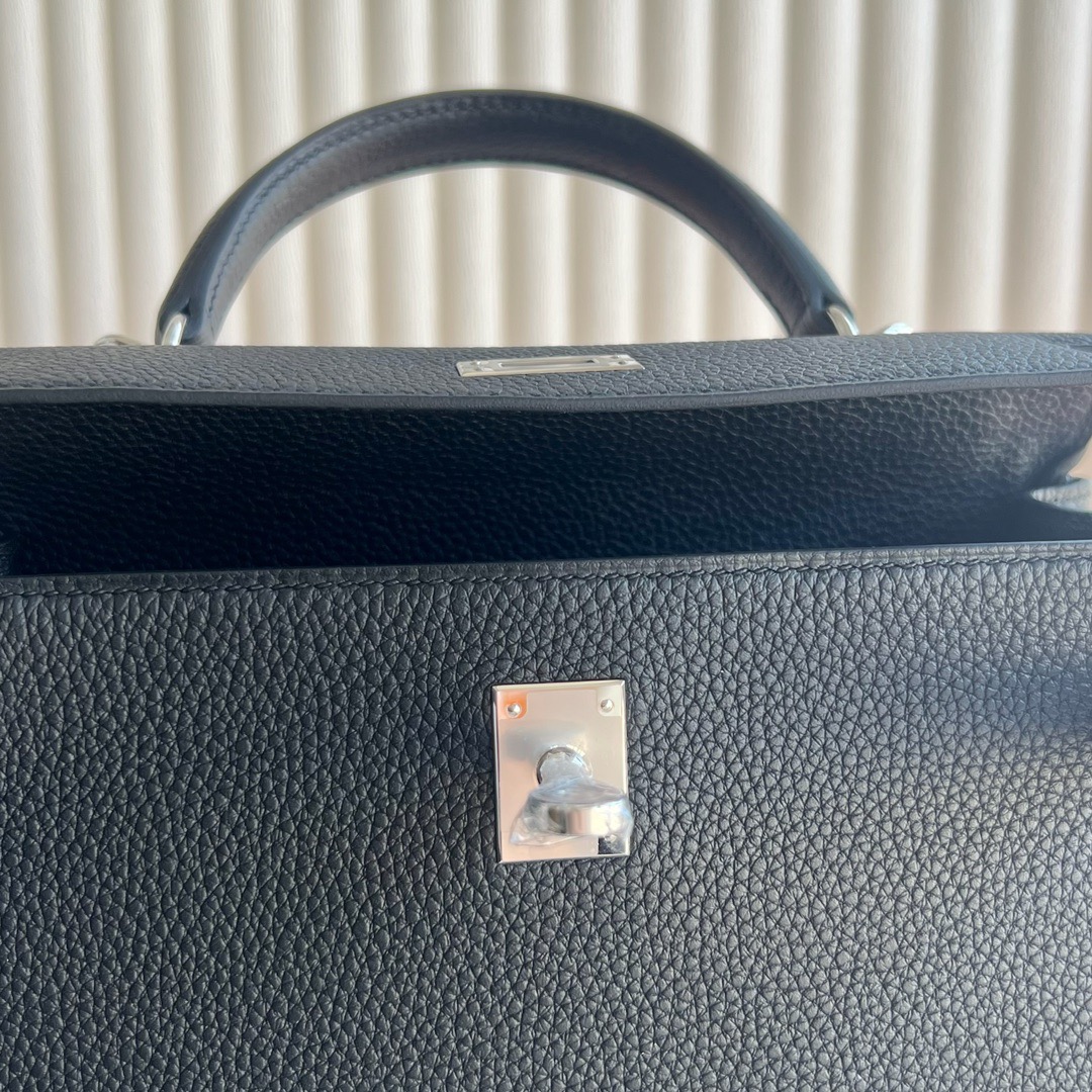 愛馬仕凱莉包泰國價格Hermès Kelly 25cm Togo 顏色CK89 Nior黑色銀色五金