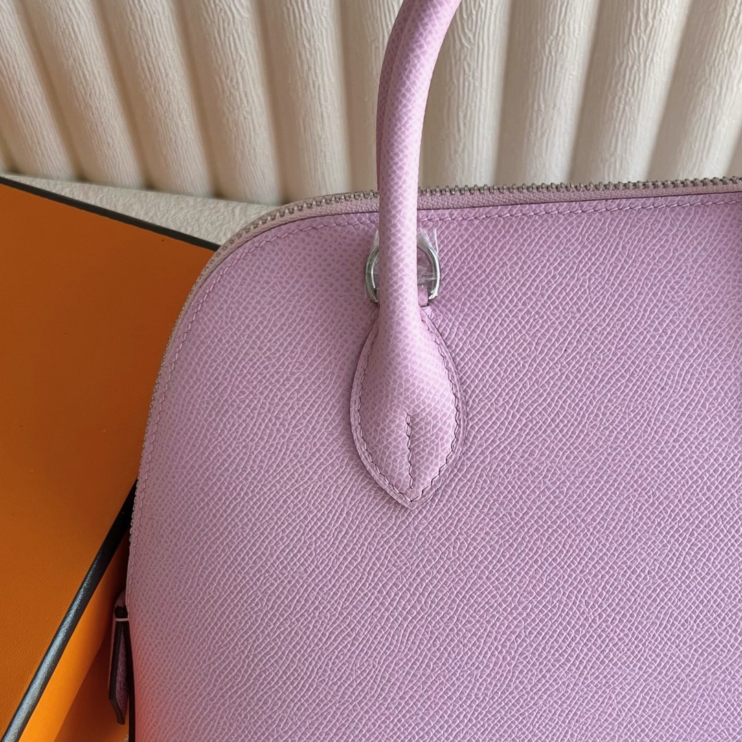 愛馬仕包包泰國旗艦店Hermès Bolide 25 Epsom Leather 顏色X9 Mauve Sylvestre錦葵紫銀色五金