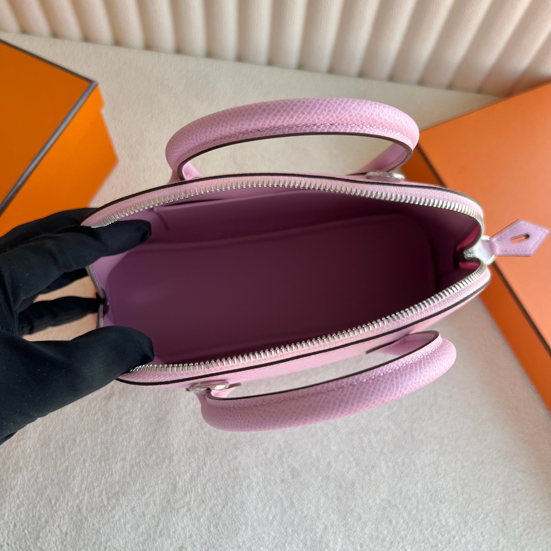 愛馬仕包包泰國旗艦店Hermès Bolide 25 Epsom Leather 顏色X9 Mauve Sylvestre錦葵紫銀色五金