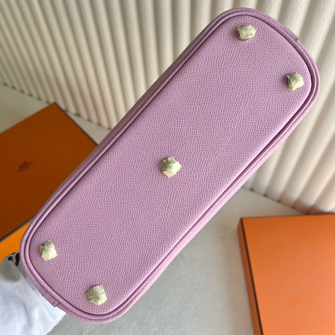愛馬仕包包泰國旗艦店Hermès Bolide 25 Epsom Leather 顏色X9 Mauve Sylvestre錦葵紫銀色五金
