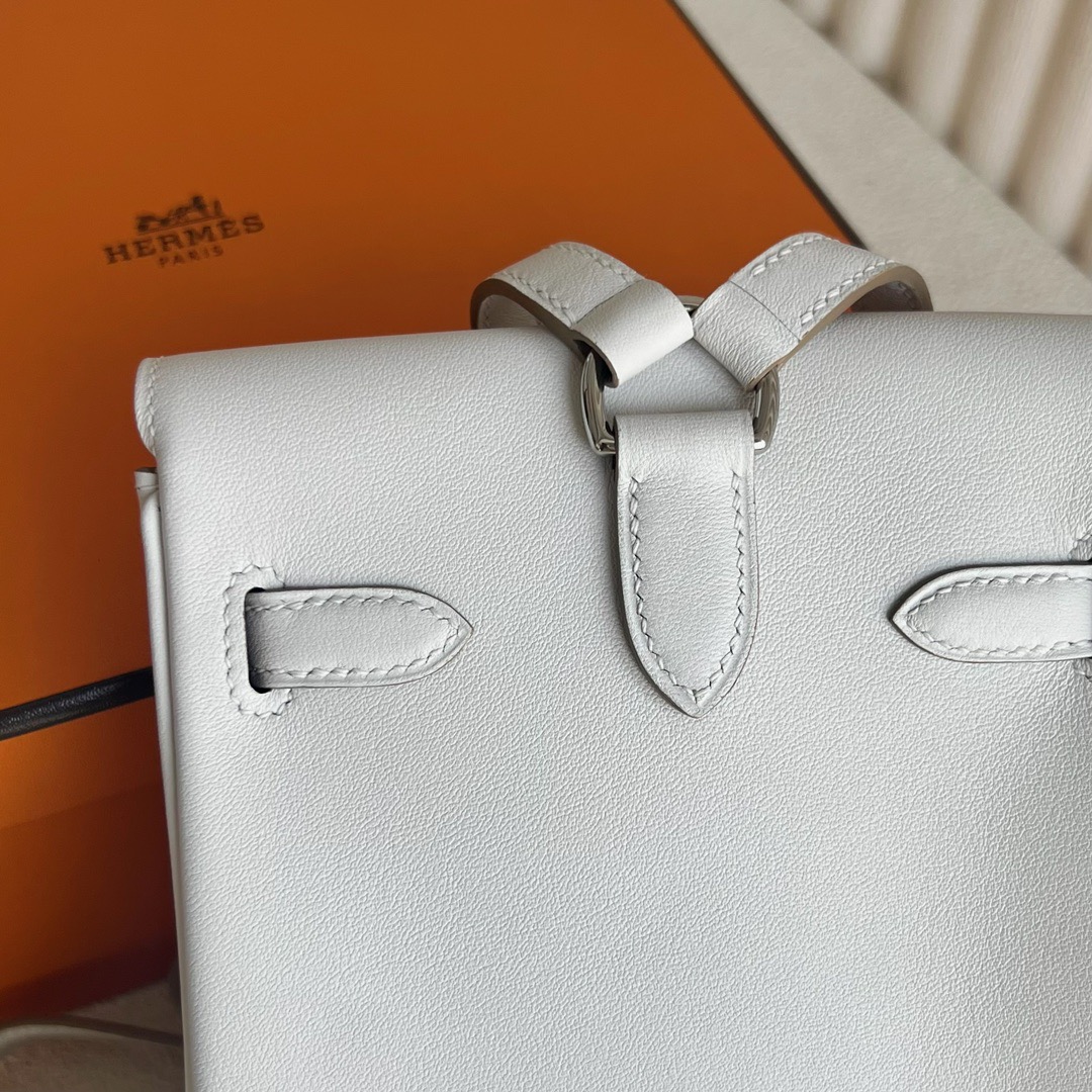 愛馬仕小背包多少錢價格Hermès Kelly Jump Swift M4 Gris Pale奶灰色銀色五金