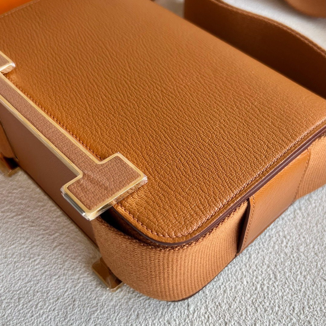 愛馬仕木屐包價格Hermès Geta 20 Bag 山羊皮顏色金棕色金色五金