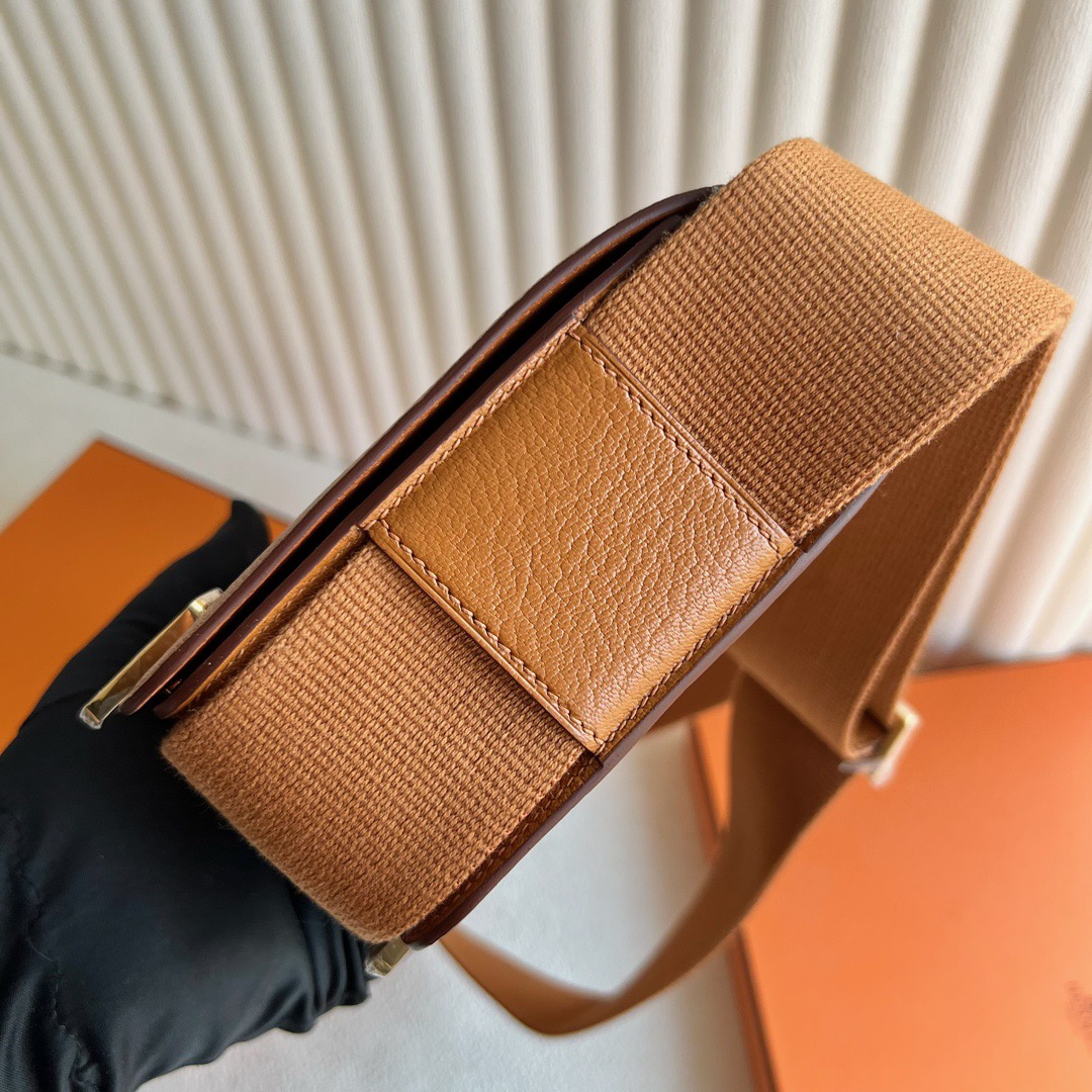 愛馬仕木屐包價格Hermès Geta 20 Bag 山羊皮顏色金棕色金色五金