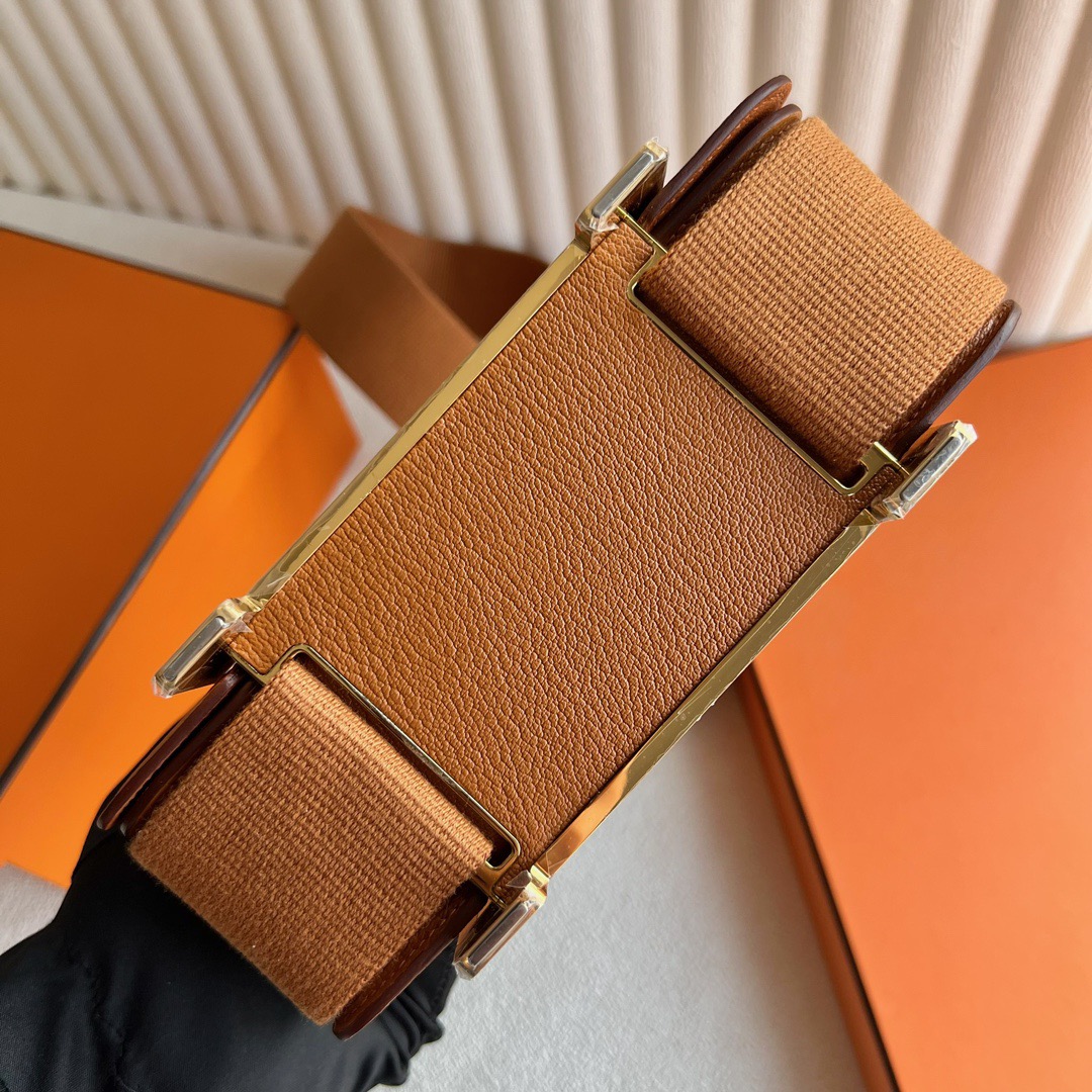 愛馬仕木屐包價格Hermès Geta 20 Bag 山羊皮顏色金棕色金色五金