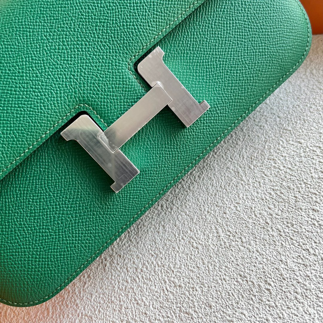 愛馬仕空姐包價格 Hermès Constance Elan 23 Mirror Style Epsom U4 Vert Vertigo 絲絨綠銀色五金-Qatar Kuwait Hermes Birkin Kelly Lindy bag 愛馬仕空姐包價格 Hermès Constance Elan 23 Mirror Style Epsom U4 Vert Vertigo 絲絨綠銀色五金