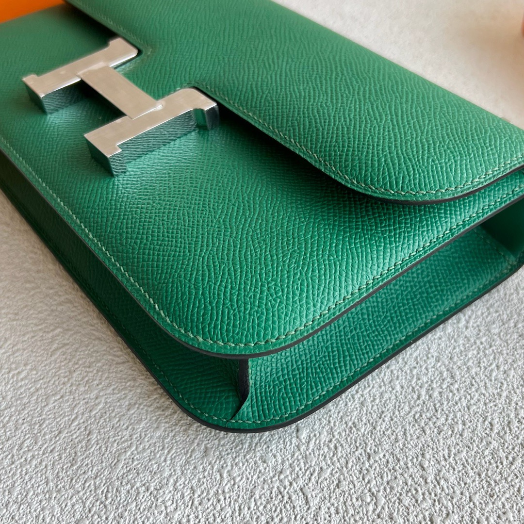 愛馬仕空姐包價格 Hermès Constance Elan 23 Mirror Style Epsom U4 Vert Vertigo 絲絨綠銀色五金-Qatar Kuwait Hermes Birkin Kelly Lindy bag 愛馬仕空姐包價格 Hermès Constance Elan 23 Mirror Style Epsom U4 Vert Vertigo 絲絨綠銀色五金