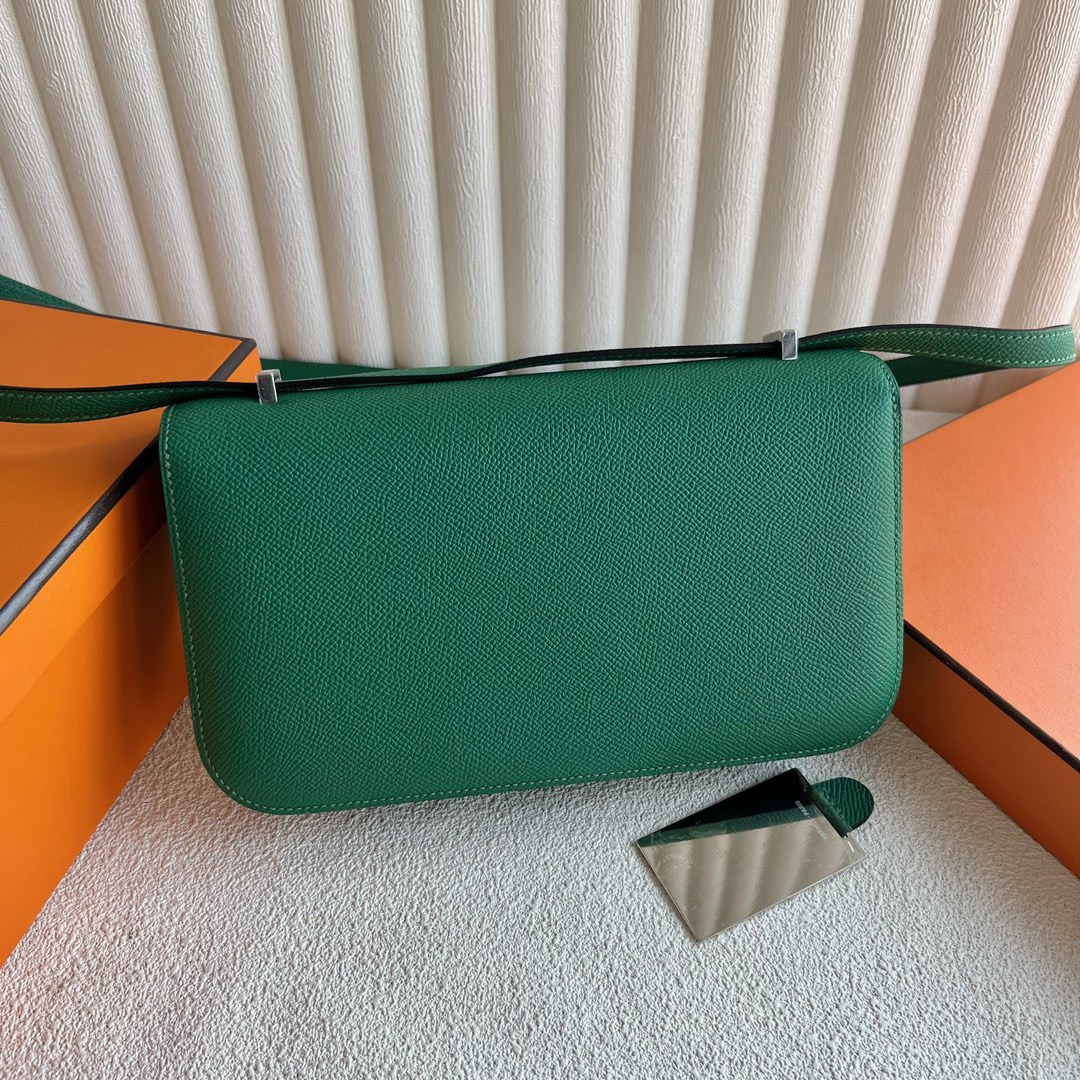 愛馬仕空姐包價格 Hermès Constance Elan 23 Mirror Style Epsom U4 Vert Vertigo 絲絨綠銀色五金-Qatar Kuwait Hermes Birkin Kelly Lindy bag 愛馬仕空姐包價格 Hermès Constance Elan 23 Mirror Style Epsom U4 Vert Vertigo 絲絨綠銀色五金