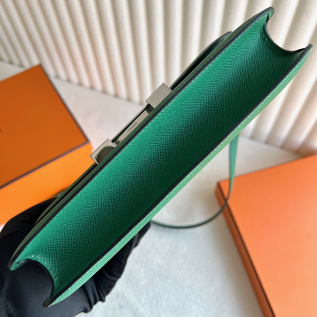 愛馬仕空姐包價格 Hermès Constance Elan 23 Mirror Style Epsom U4 Vert Vertigo 絲絨綠銀色五金-Qatar Kuwait Hermes Birkin Kelly Lindy bag 愛馬仕空姐包價格 Hermès Constance Elan 23 Mirror Style Epsom U4 Vert Vertigo 絲絨綠銀色五金
